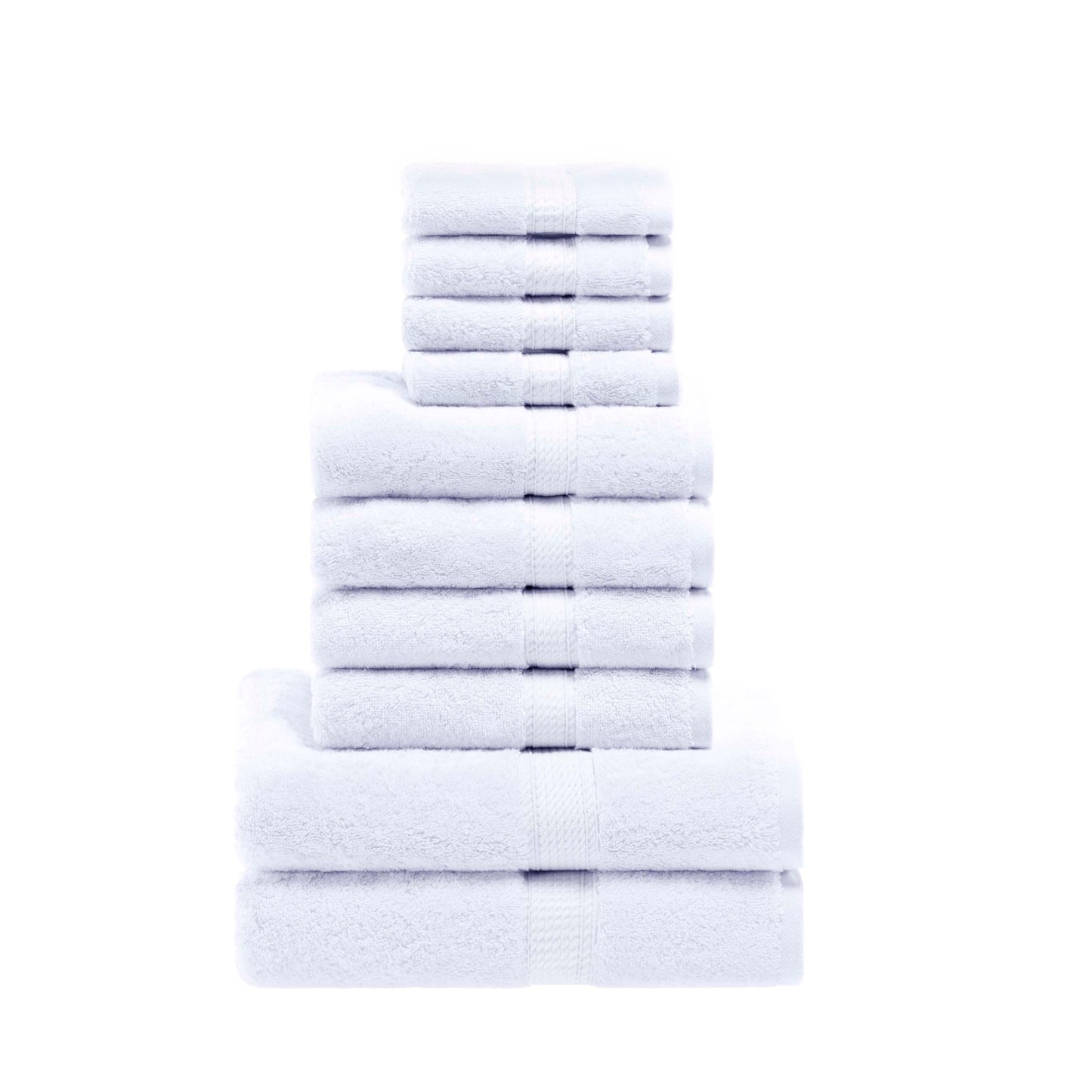 Madison Egyptian Cotton Pile Plush Heavyweight 10 Piece Towel Set