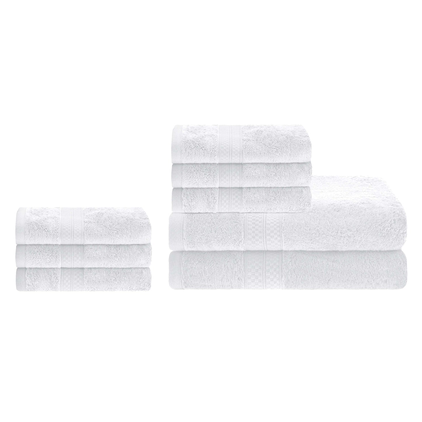 Ultra-Soft Rayon from Bamboo Cotton Blend Bath and Hand Towel Set