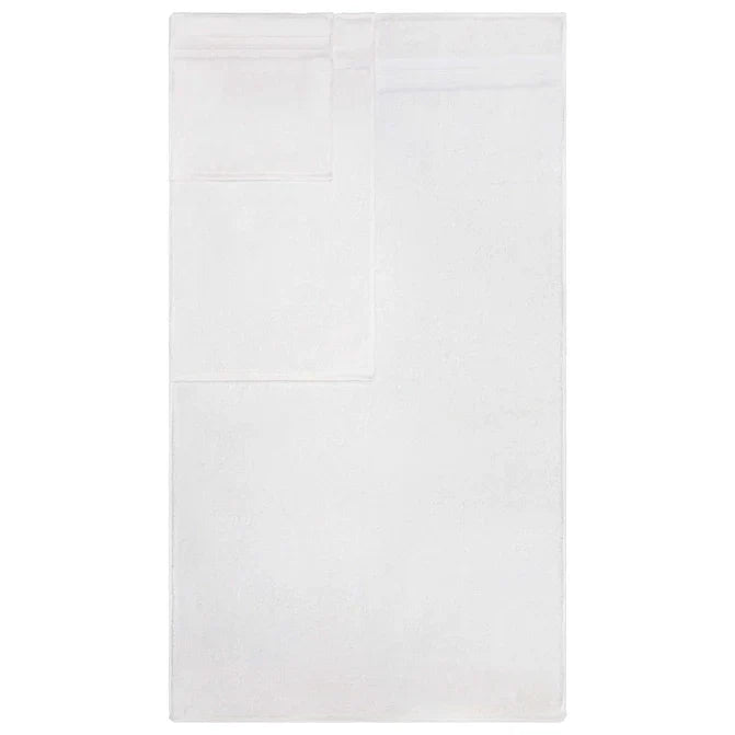Turkish Cotton Highly Absorbent Solid 6 Piece Towel Set - White
