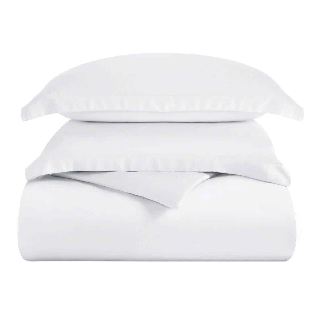 300 Thread Count Modal from Beechwood Solid Duvet Cover Set - White