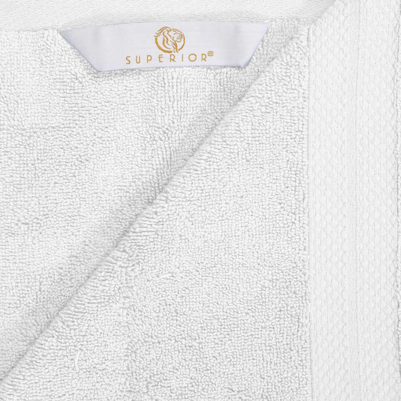 Turkish Cotton Highly Absorbent Solid 6 Piece Towel Set - White