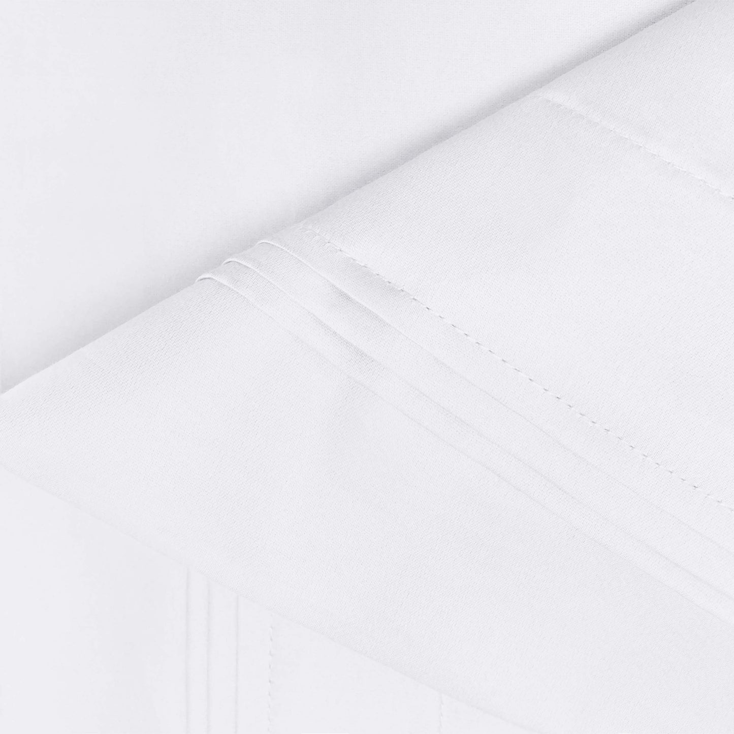 Egyptian Cotton 650 Thread Count Eco-Friendly Solid Sheet Set - White