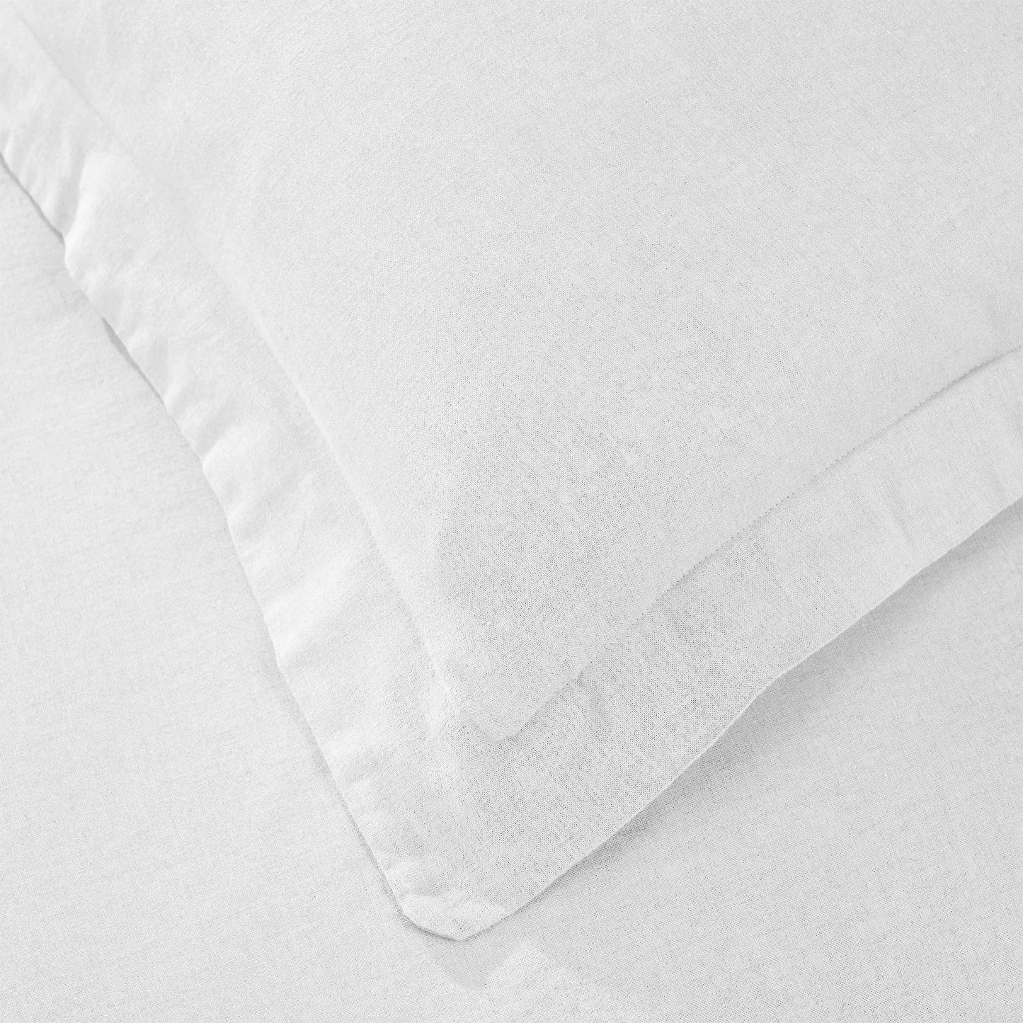 Orion Cotton Linen Garment 3 Piece Duvet Cover Set With Pillow Shams