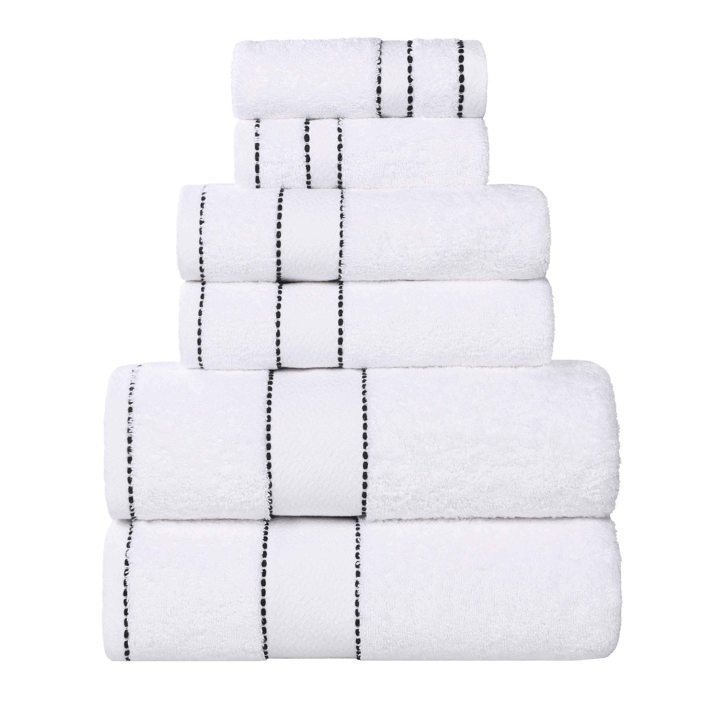 Niles Egyptian Giza Cotton Plush Heavyweight Soft 6 Piece Towel Set