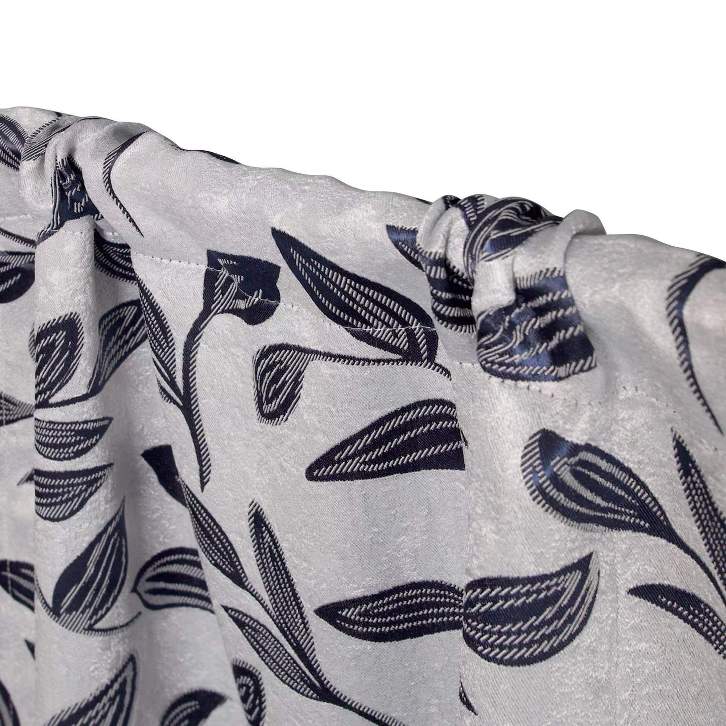 Leaves Room Darkening Washable Blackout Curtain Panels, Set of 2