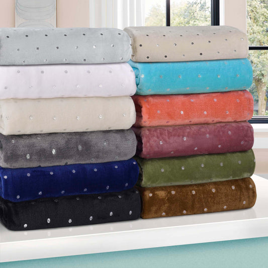 Fleece Plush Medium Weight Fluffy Soft Decorative Blanket Or Throw