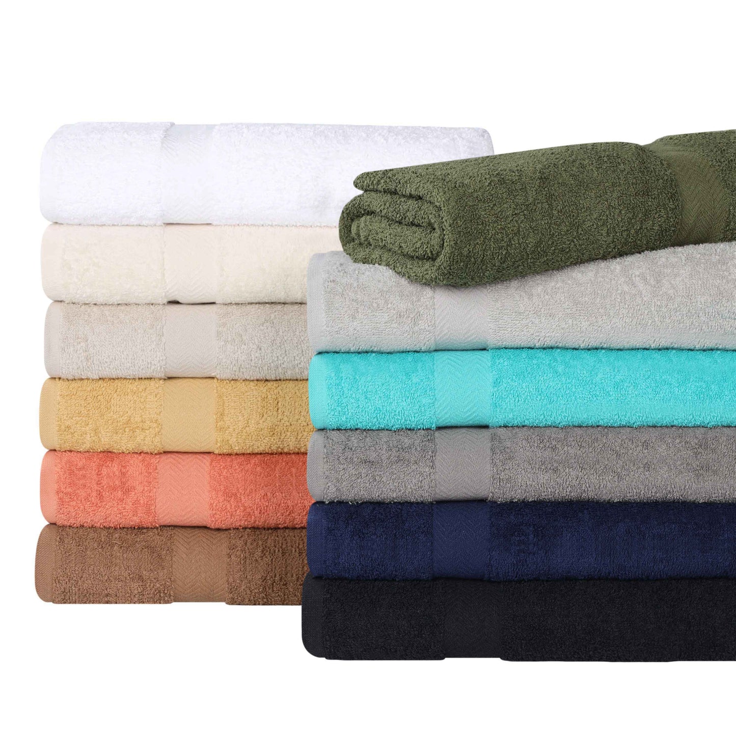 Highly Absorbent Eco-Friendly Soft Cotton 18 Piece Towel Set