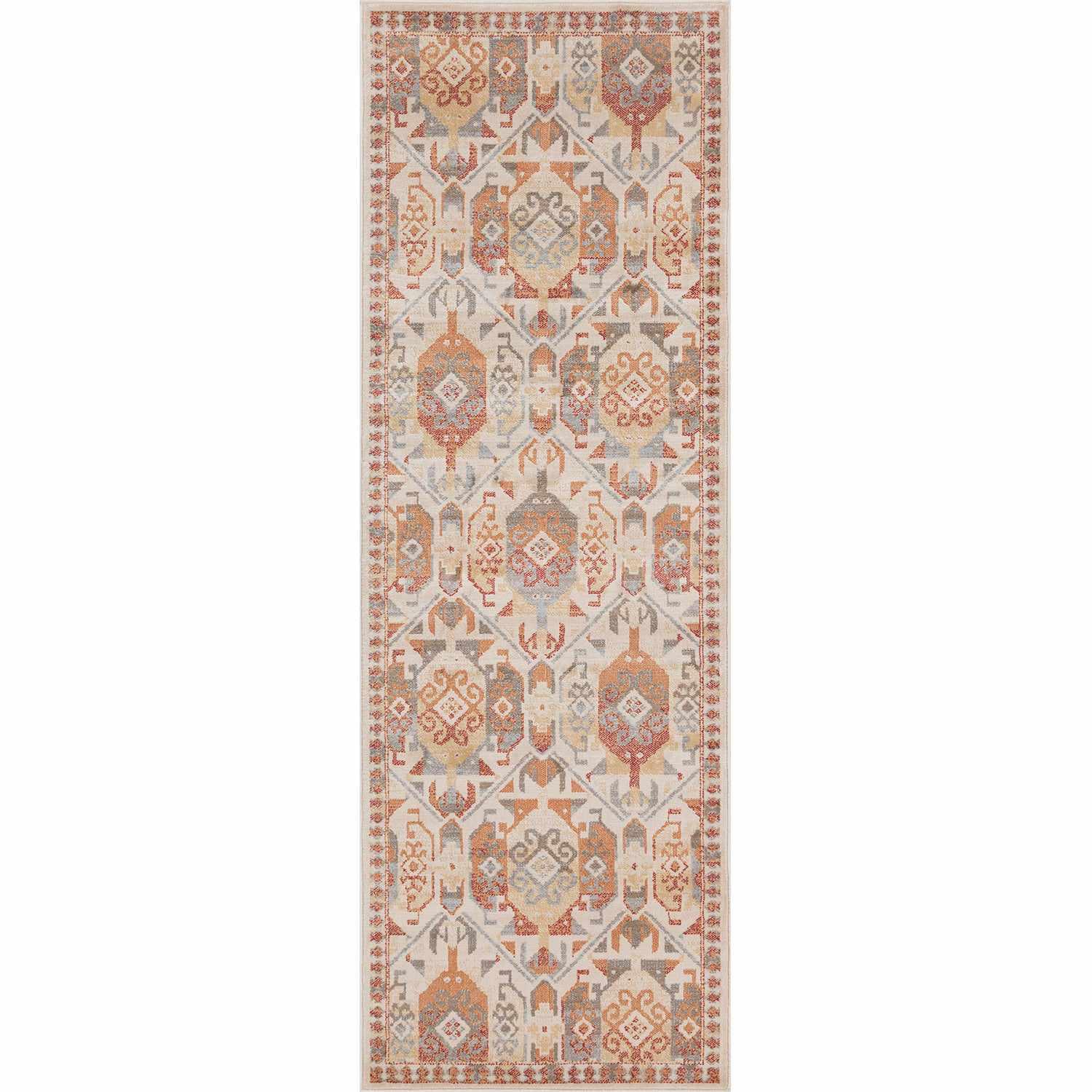 Superior Zuleyka Aztec Southwestern Indoor Area Rug or Runner Rug Or Door Mat -  Rust