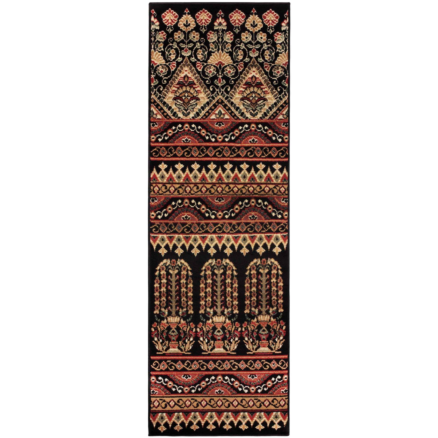 Adena Bohemian Floral Geometric Area Rug or Runner Rug
