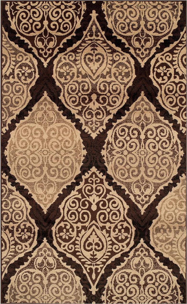 Amherst Medallion Damask Indoor Area Rug Or Runner Rug