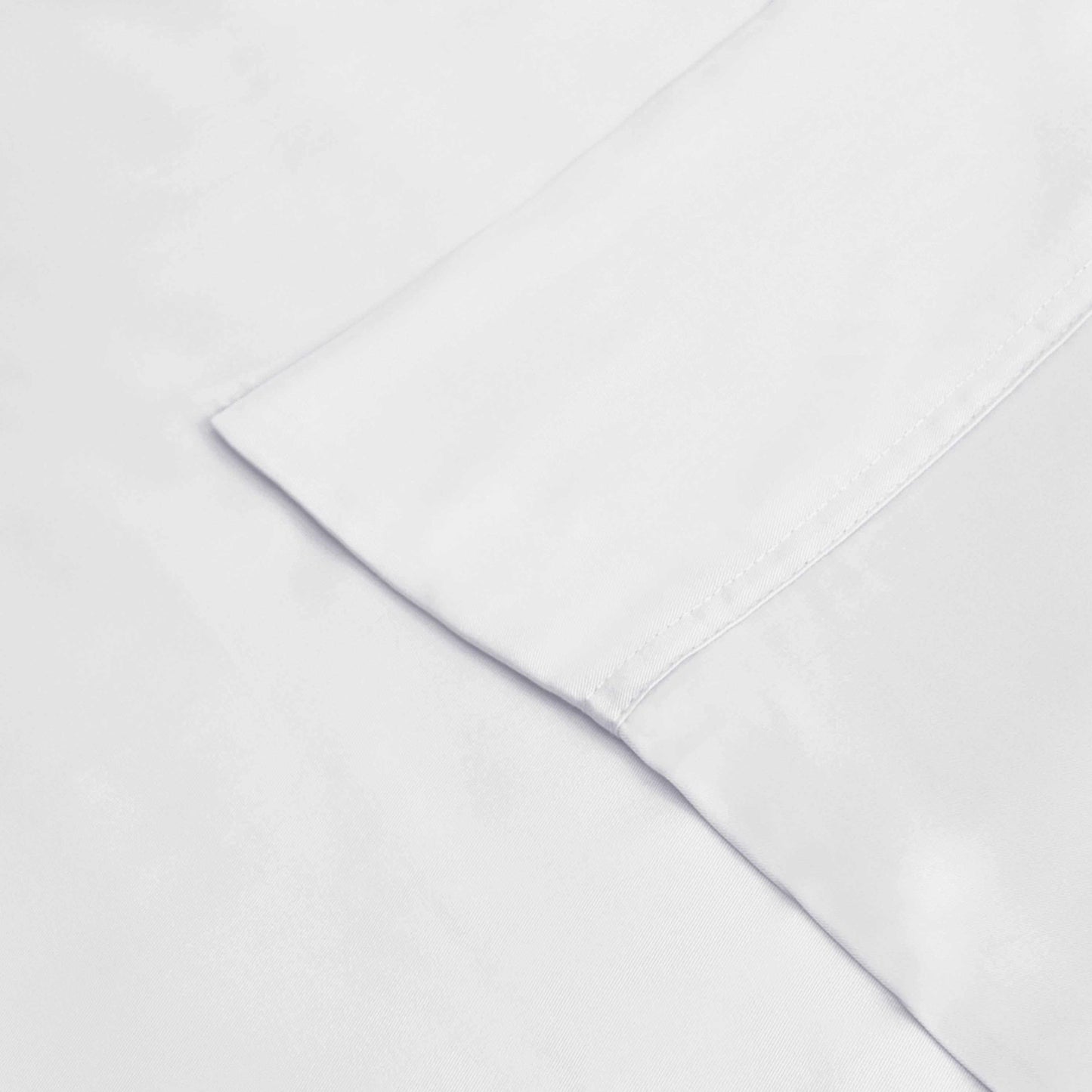 Superior 100% Rayon From Bamboo 300 Thread Count Solid 2 Piece Pillowcase Set - White