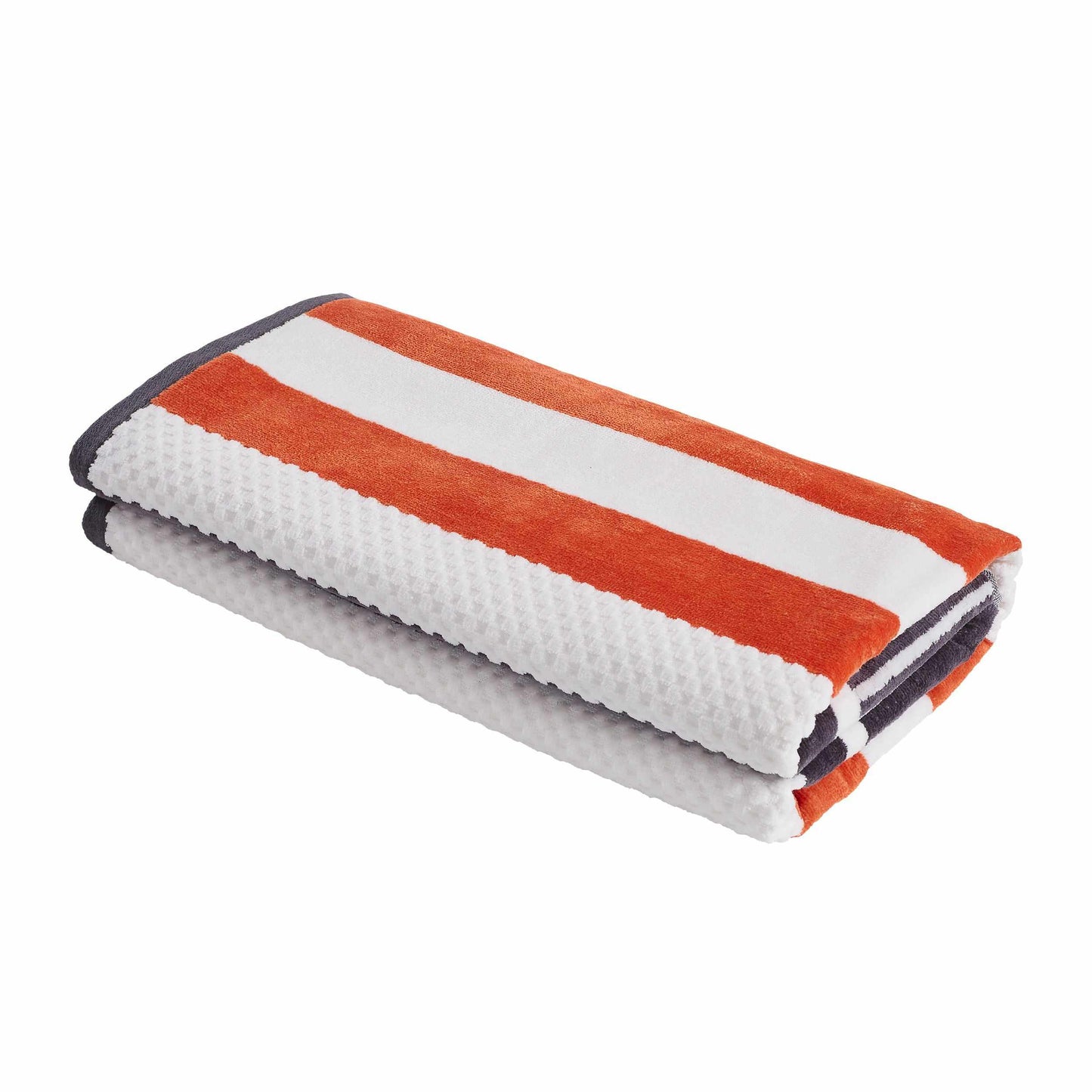 Superior Cotton Oversized Striped 2-Piece Beach Towel - Castlerock