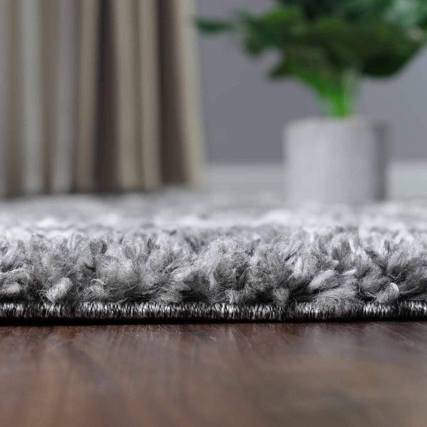 Superior Boho Geometric Diamonds Indoor Plush Shag Area Rug - Cream-Black