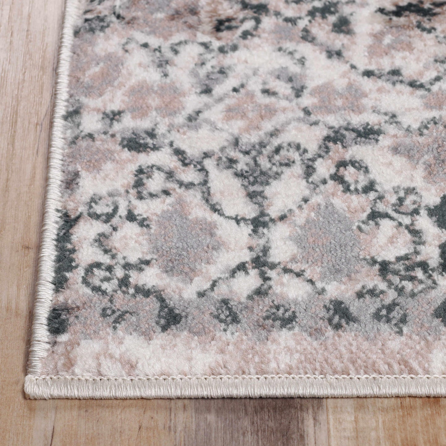 Superior Galilee Vintage Bohemian Floral Mandala Area Rug - NIghtful Blue