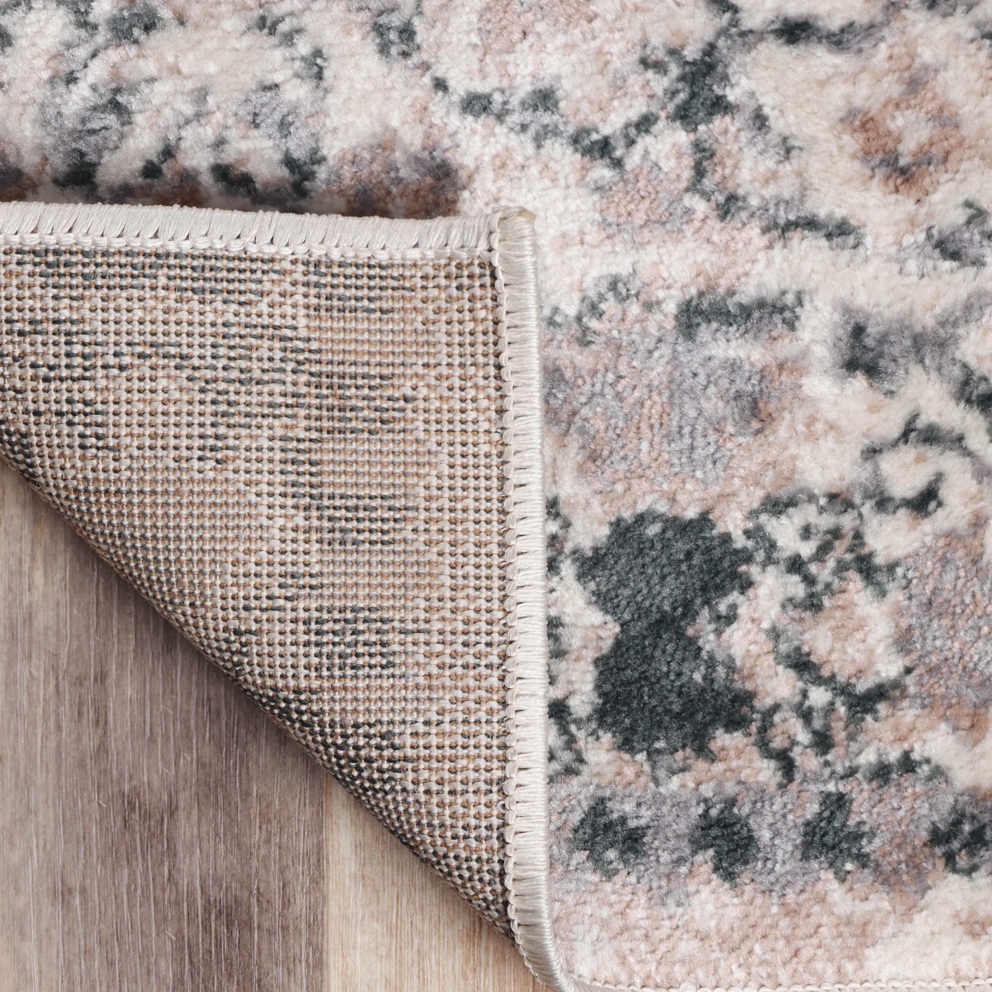 Superior Galilee Vintage Bohemian Floral Mandala Area Rug - Nightful Blue