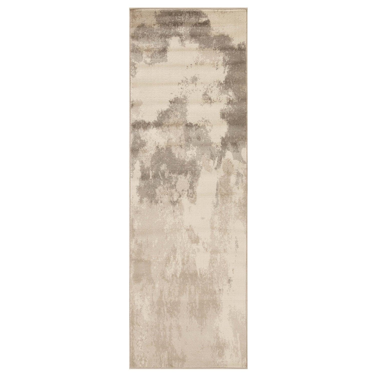 Eclectic Multi-Tone Abstract Rug or Runner - Grey