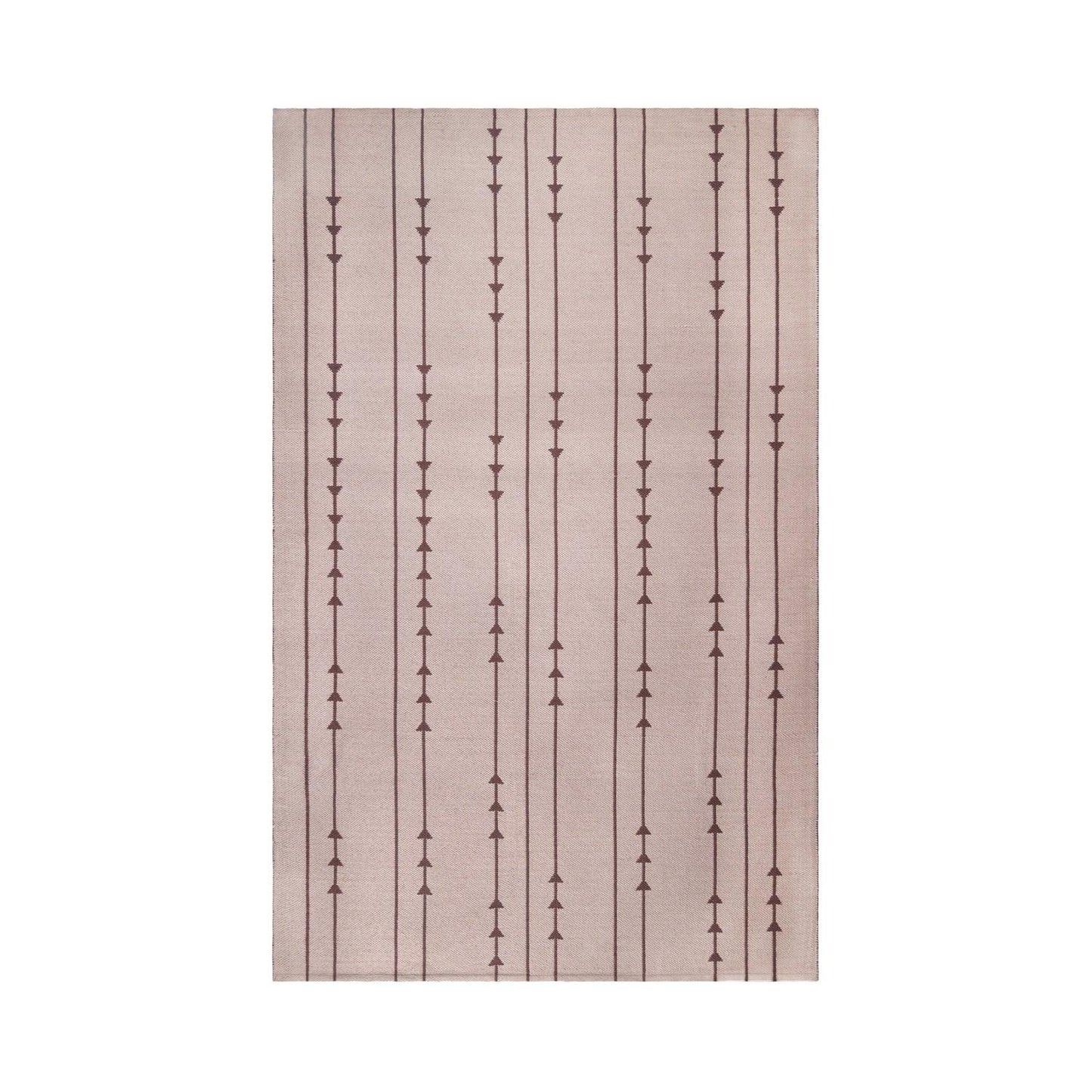 Superior Bohemian Arrow Line Pattern Indoor Outdoor Area Rug - Beige