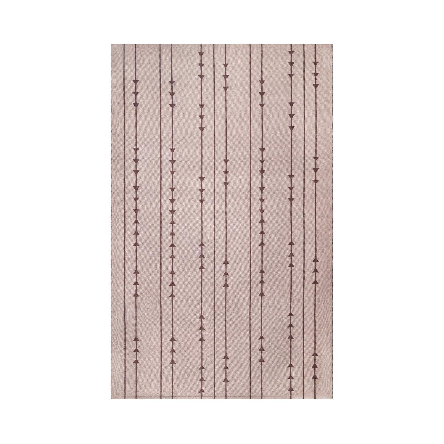 Superior Bohemian Arrow Line Pattern Indoor Outdoor Area Rug - Beige