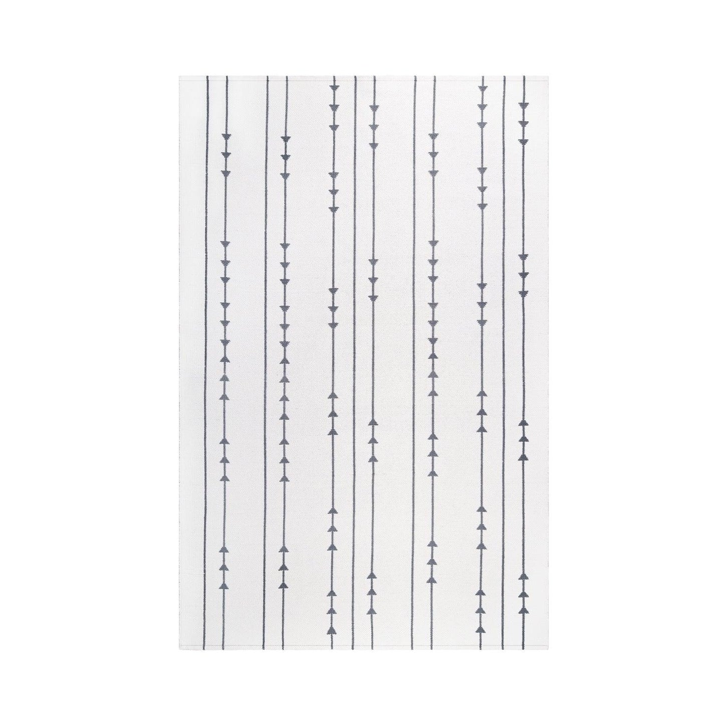 Superior Bohemian Arrow Line Pattern Indoor Outdoor Area Rug - Ivory
