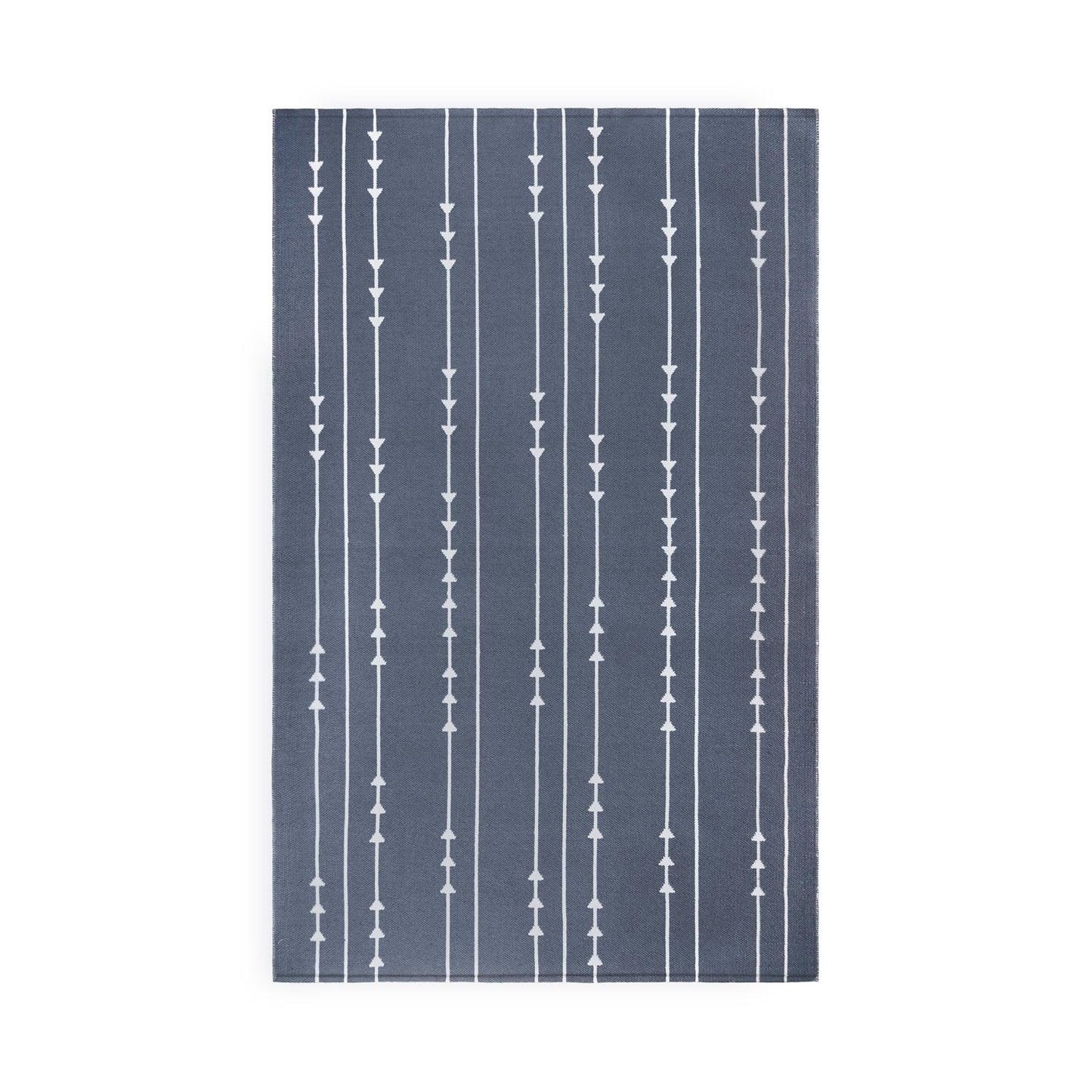 Superior Bohemian Arrow Line Pattern Indoor Outdoor Area Rug - Grey