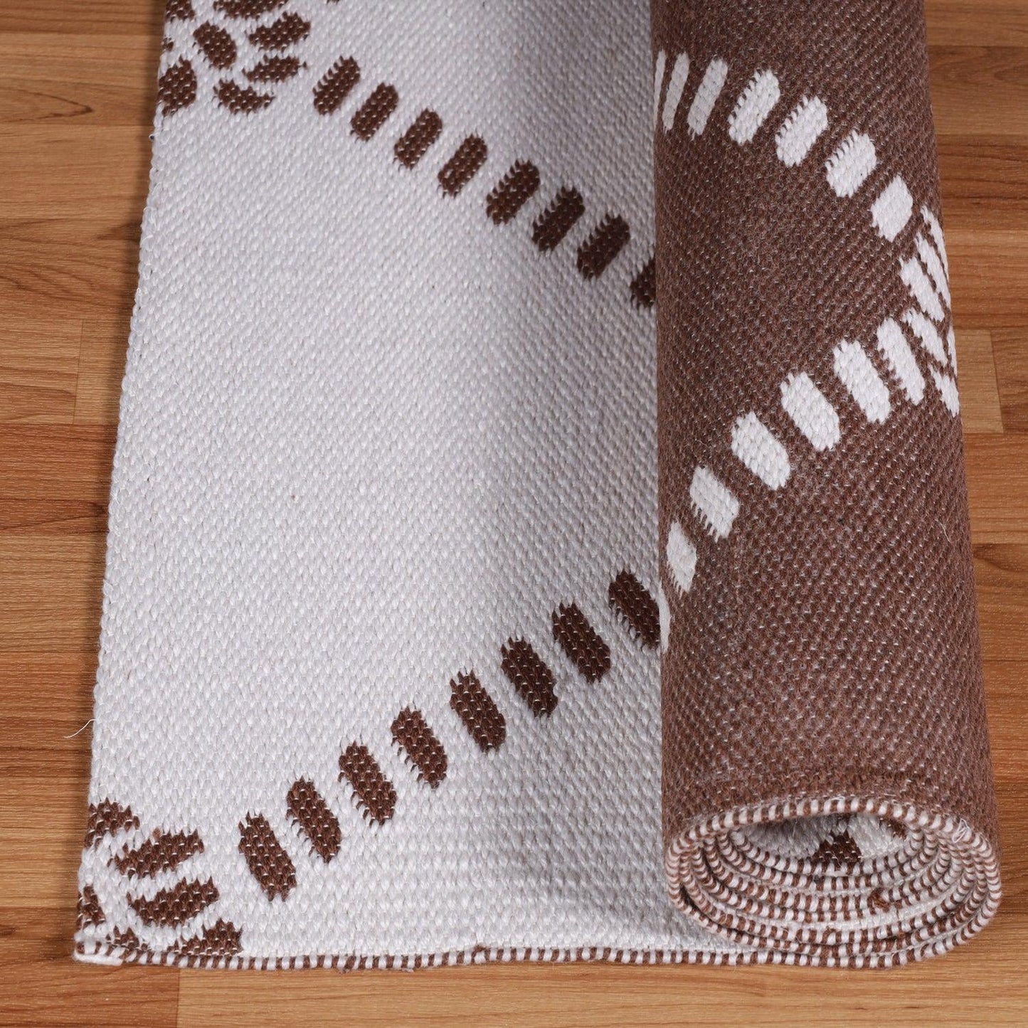 Superior Coastal Geometric Lattice Indoor Outdoor Luxurious Area Rug - Ivory