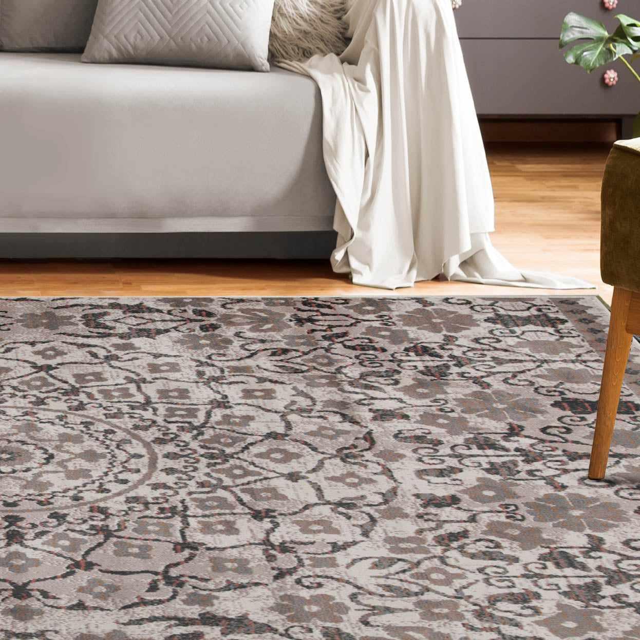 Superior Fuzzy Plush Non-Skid Soft Solid Shag Indoor Area Rug or Runner - Tuscan