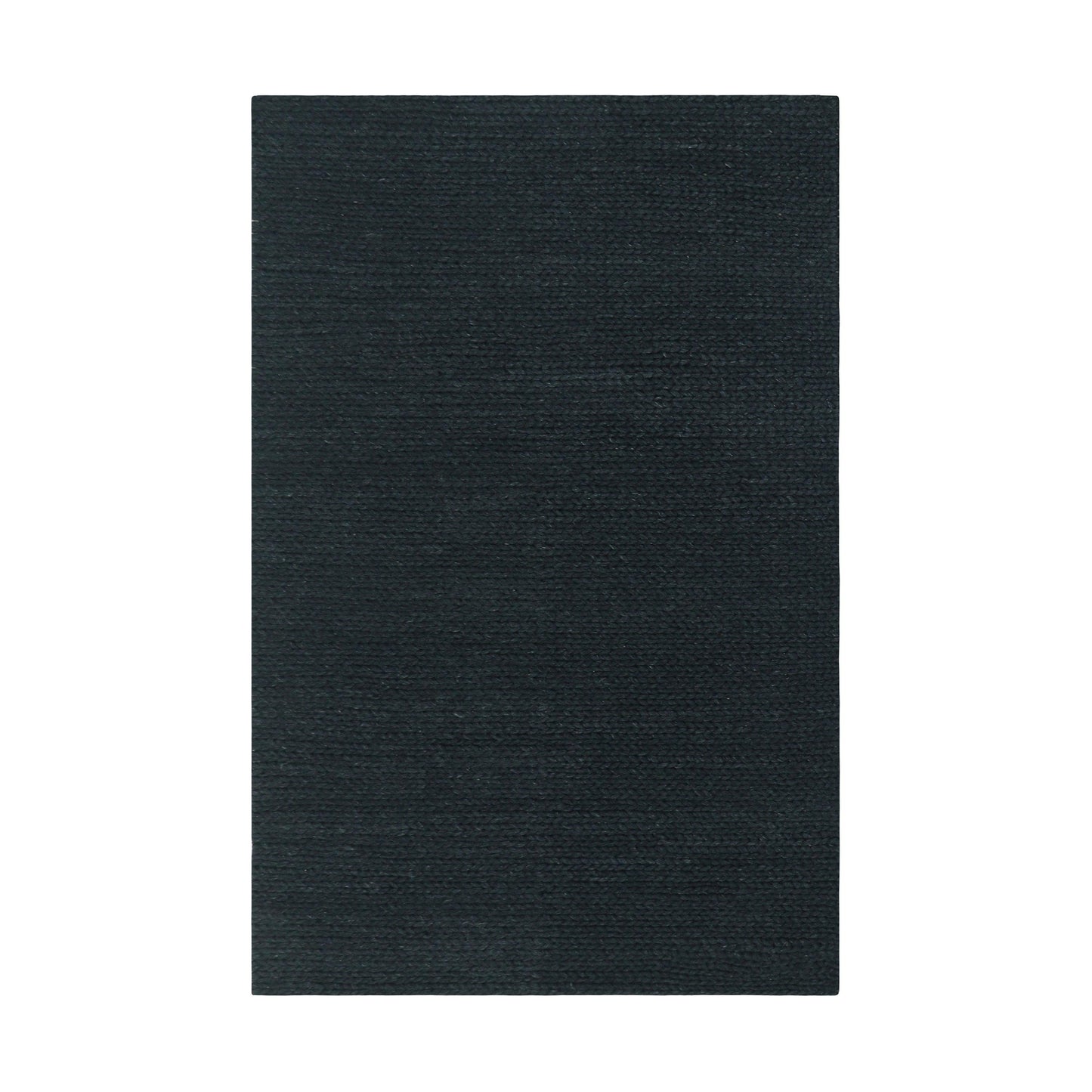 Superior Aero Hand-Braided Wool Indoor Area or Runner Rug - Black