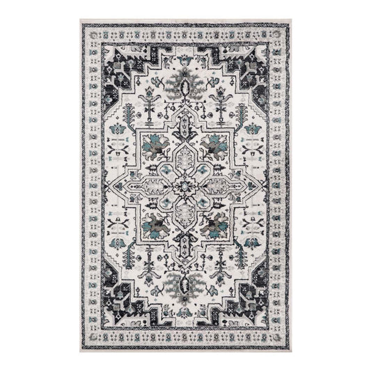 Superior Engroove Southwestern Tribal Medallion Rivulet Area Rug