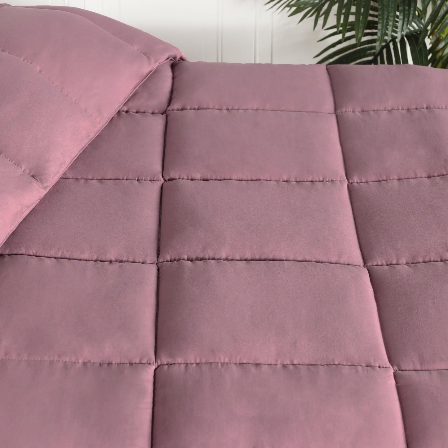 Superior Solid All Season Down Alternative Microfiber Comforter - Mauve