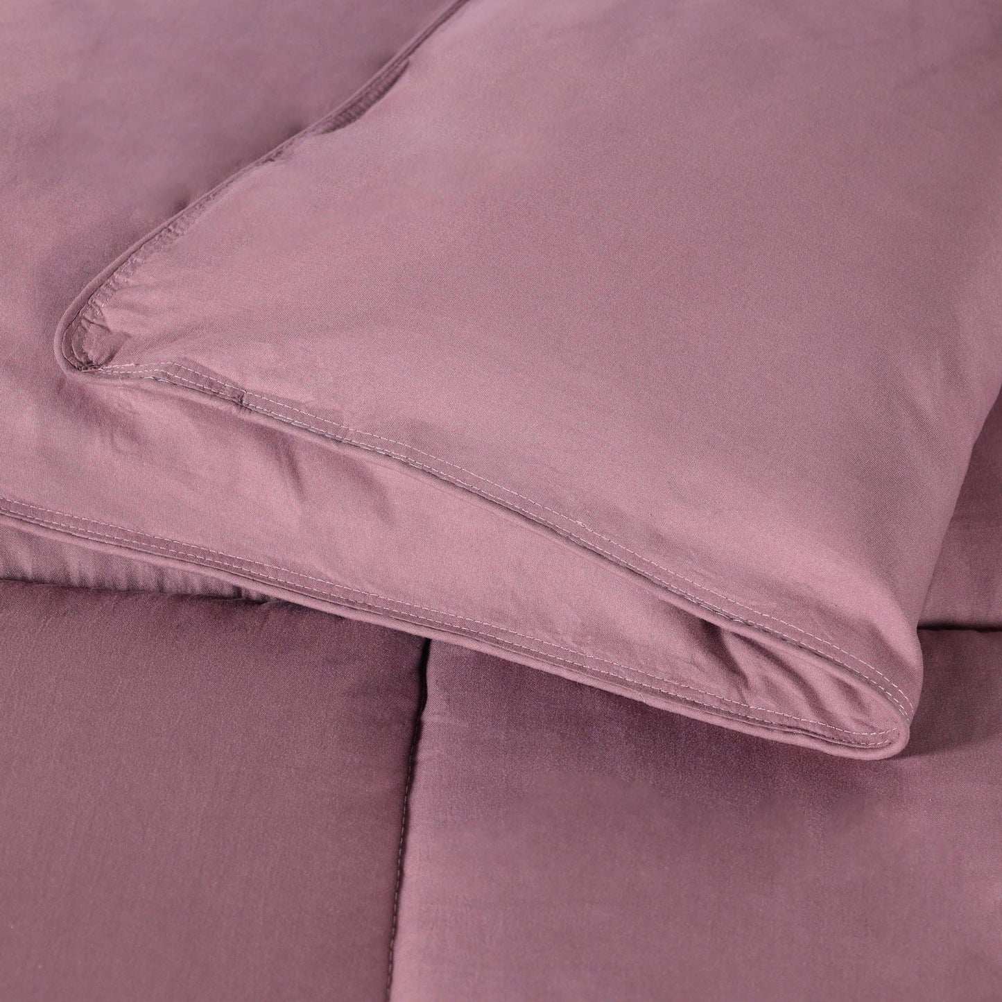 Superior Solid All Season Down Alternative Microfiber Comforter - Mauve