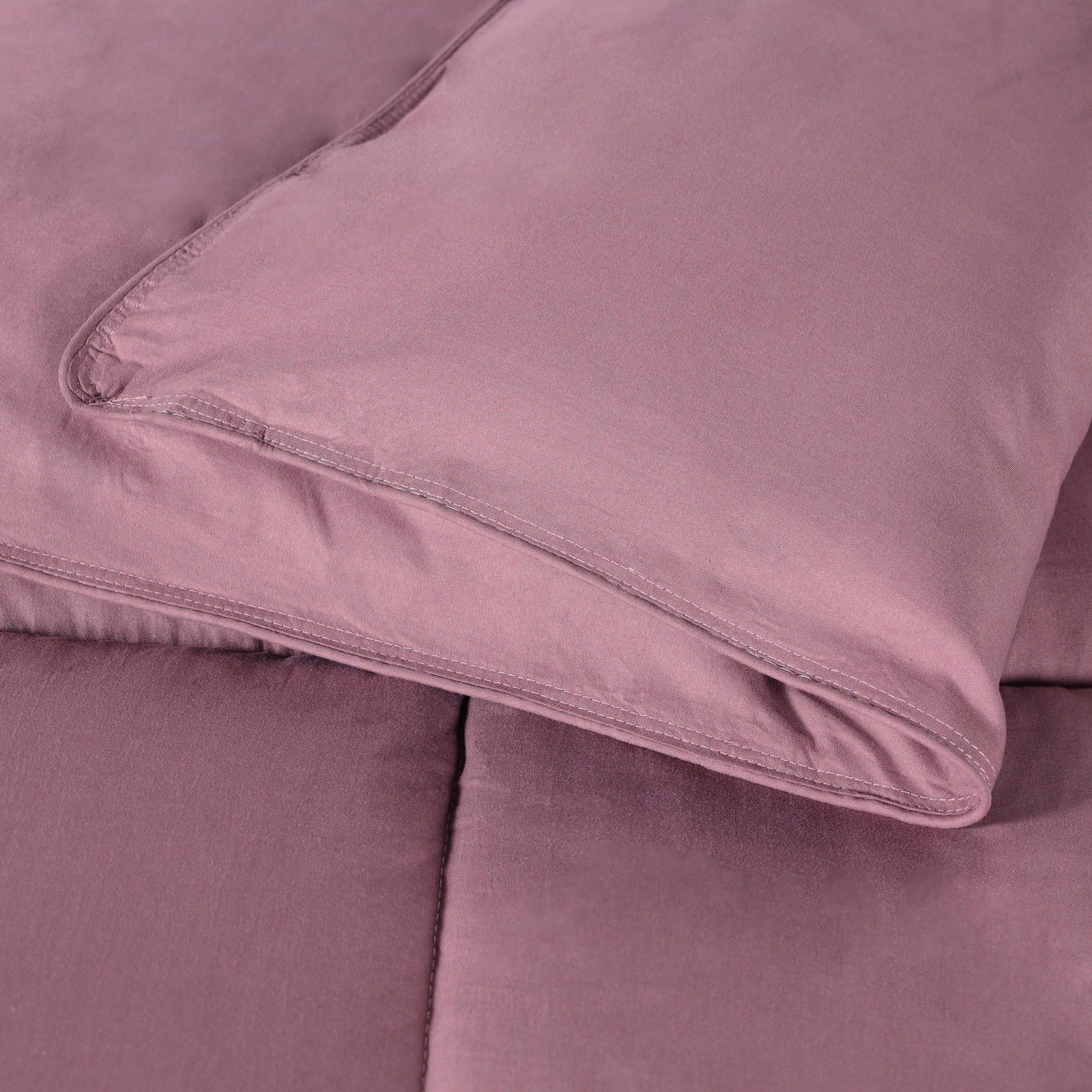 Superior Solid All Season Down Alternative Microfiber Comforter - Mauve