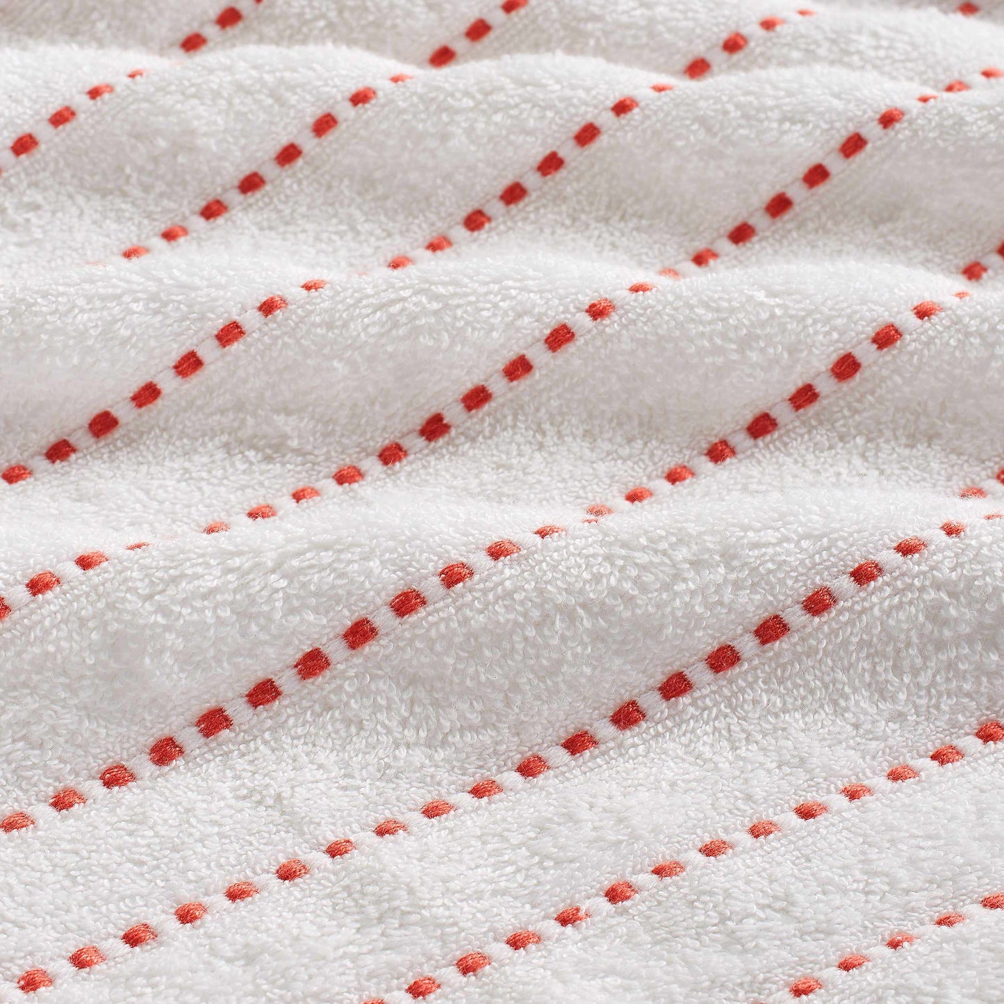 Traditional Organic Wave 650 GSM 8- Pieces Bath Sheet Set - Coral