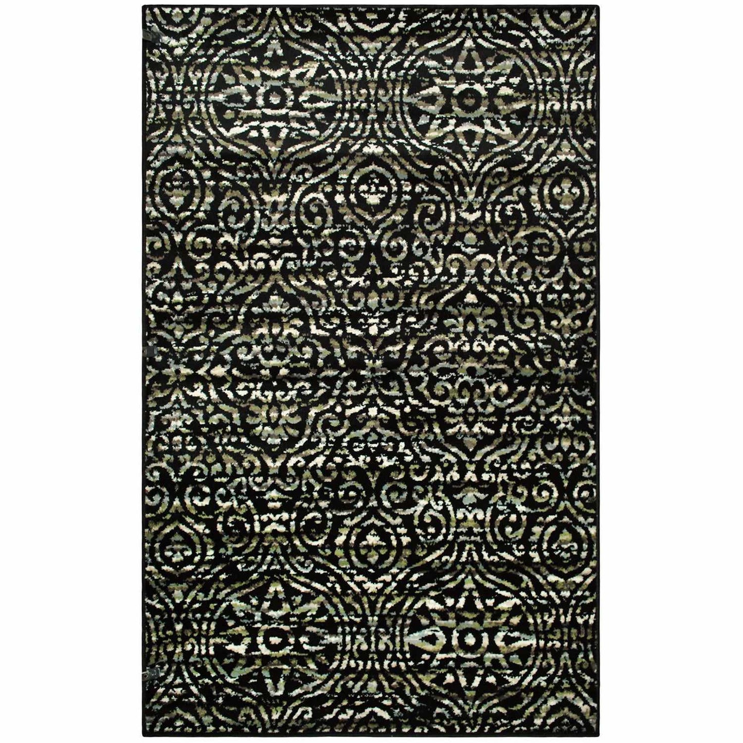 Carson Bohemian Damask Area Rug Or Runner Rug