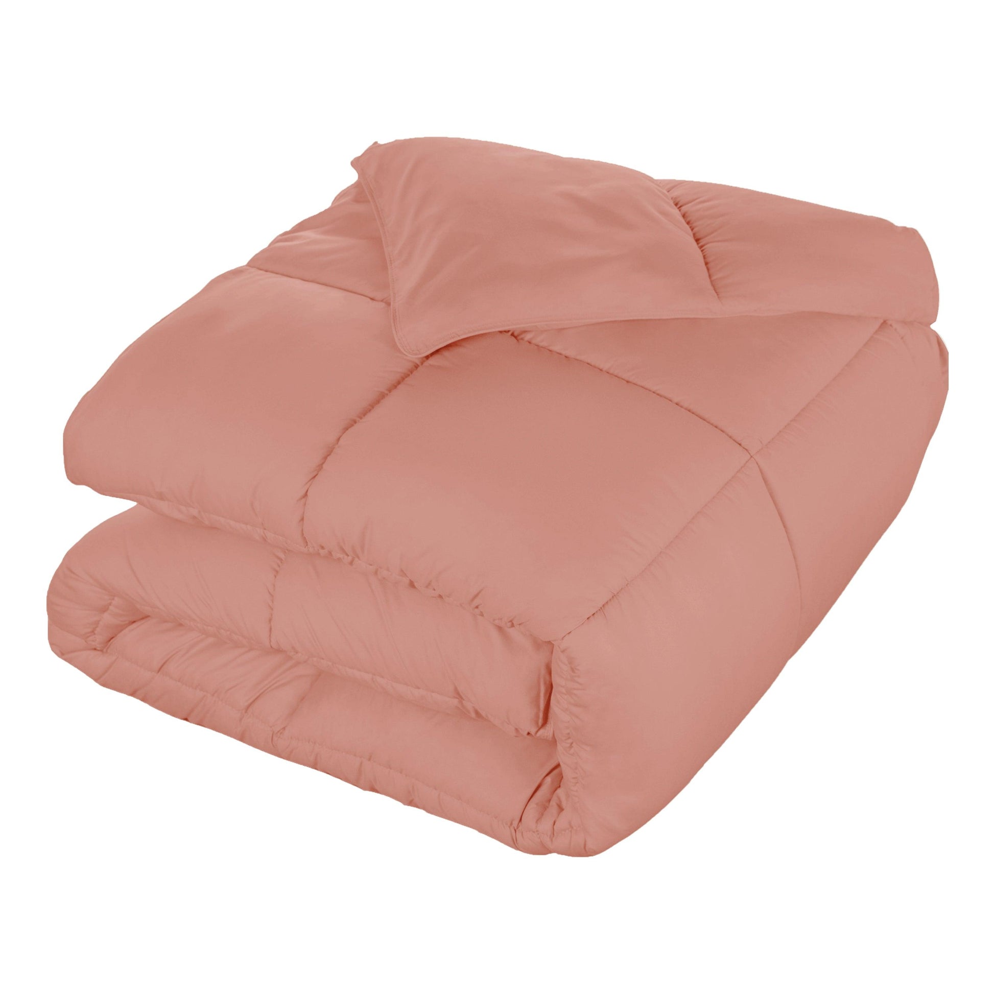 Superior Solid All Season Down Alternative Microfiber Comforter - Blush