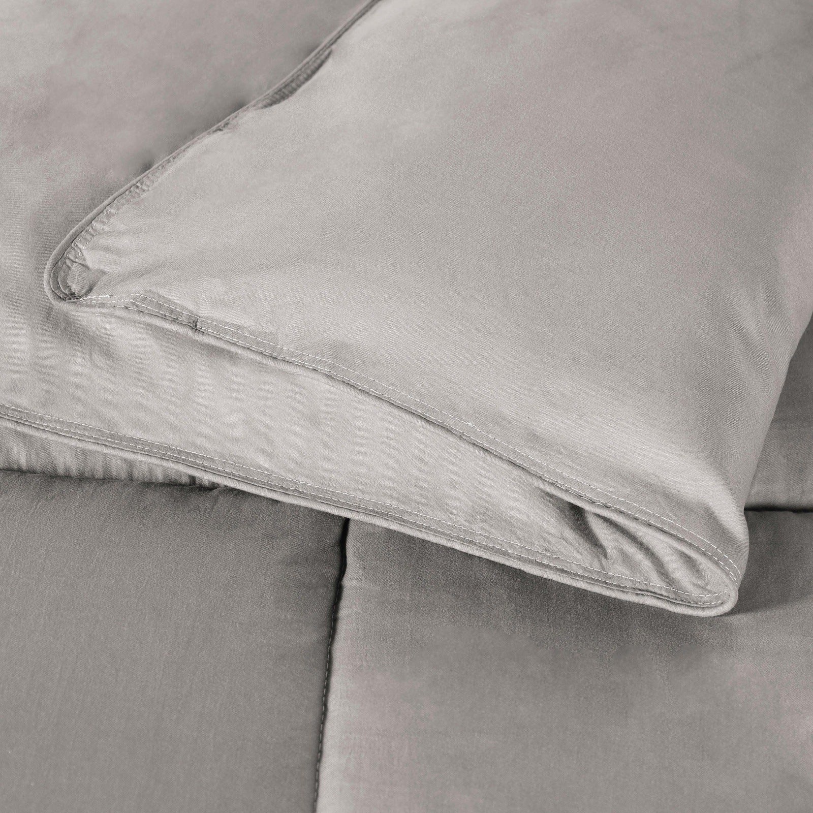 Superior Solid All Season Down Alternative Microfiber Comforter - Silver