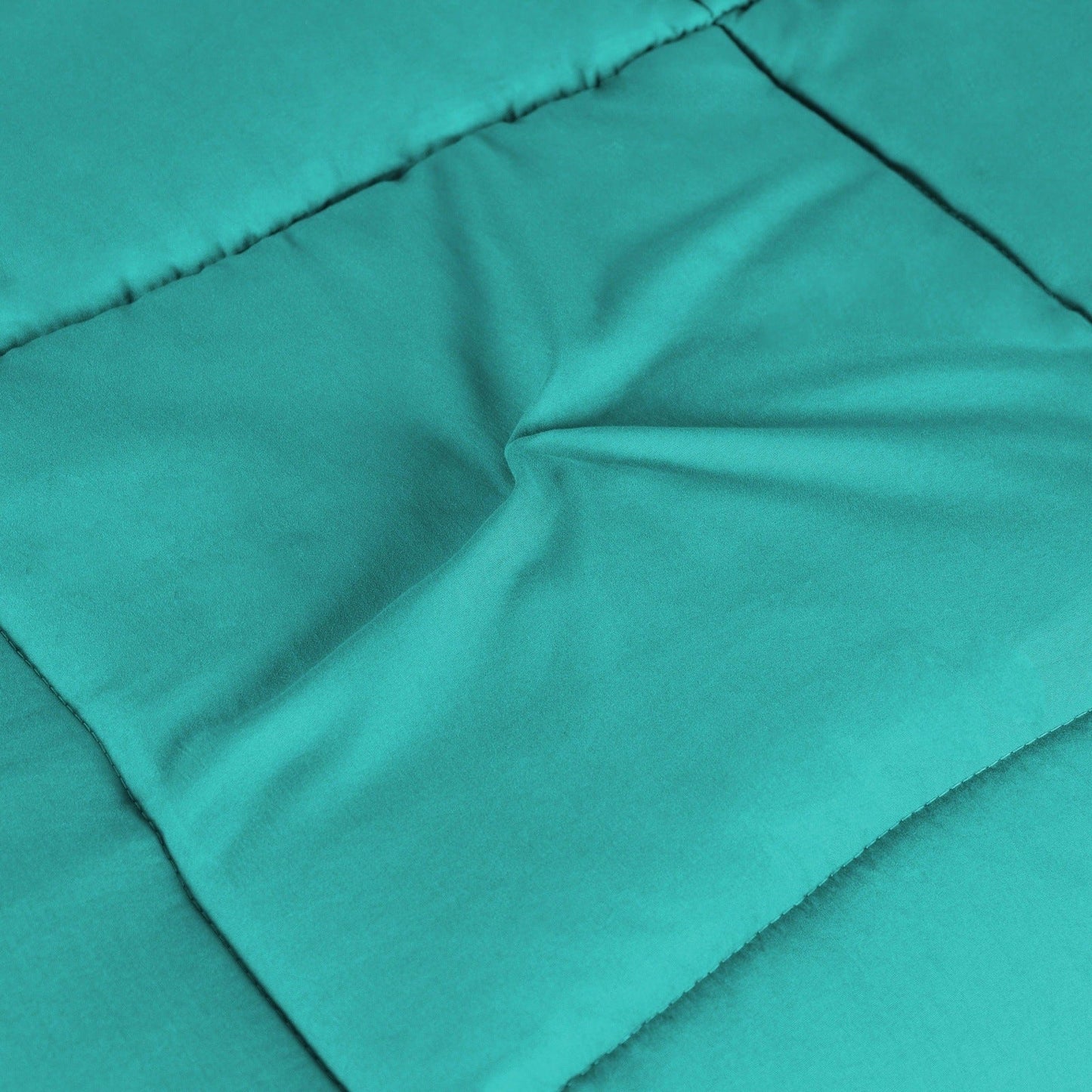 Superior Solid All Season Down Alternative Microfiber Comforter - turquoise