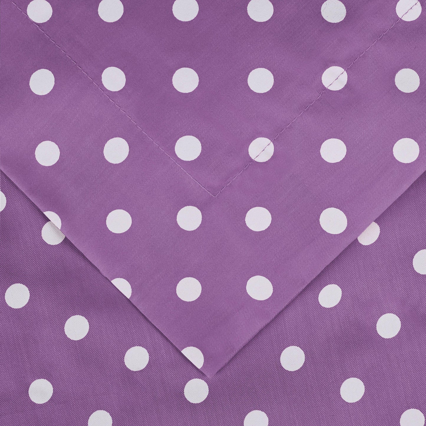 Superior Cotton Blend Polka Dot Luxury Plush Duvet Cover Set - Lilac