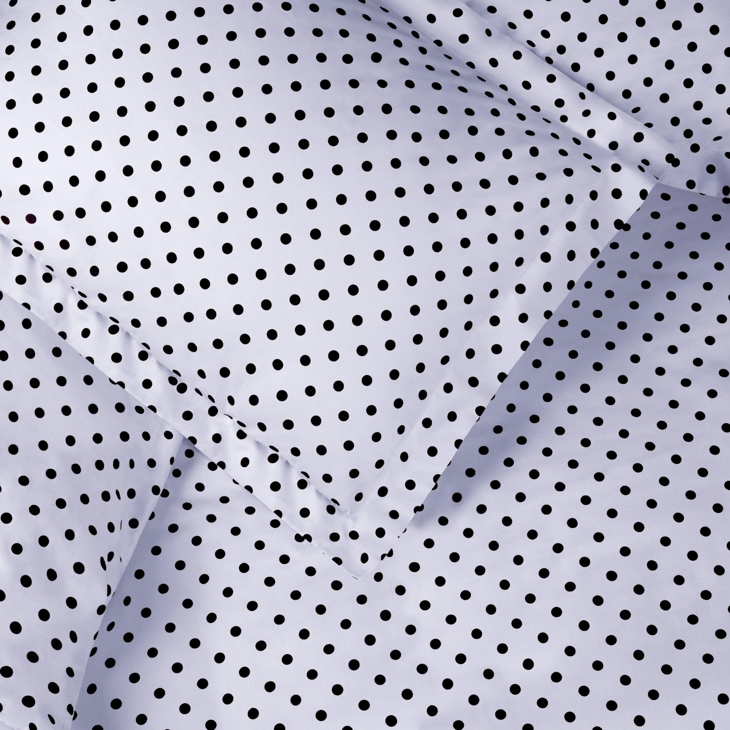 Superior Cotton Blend Polka Dot Luxury Plush Duvet Cover Set - White