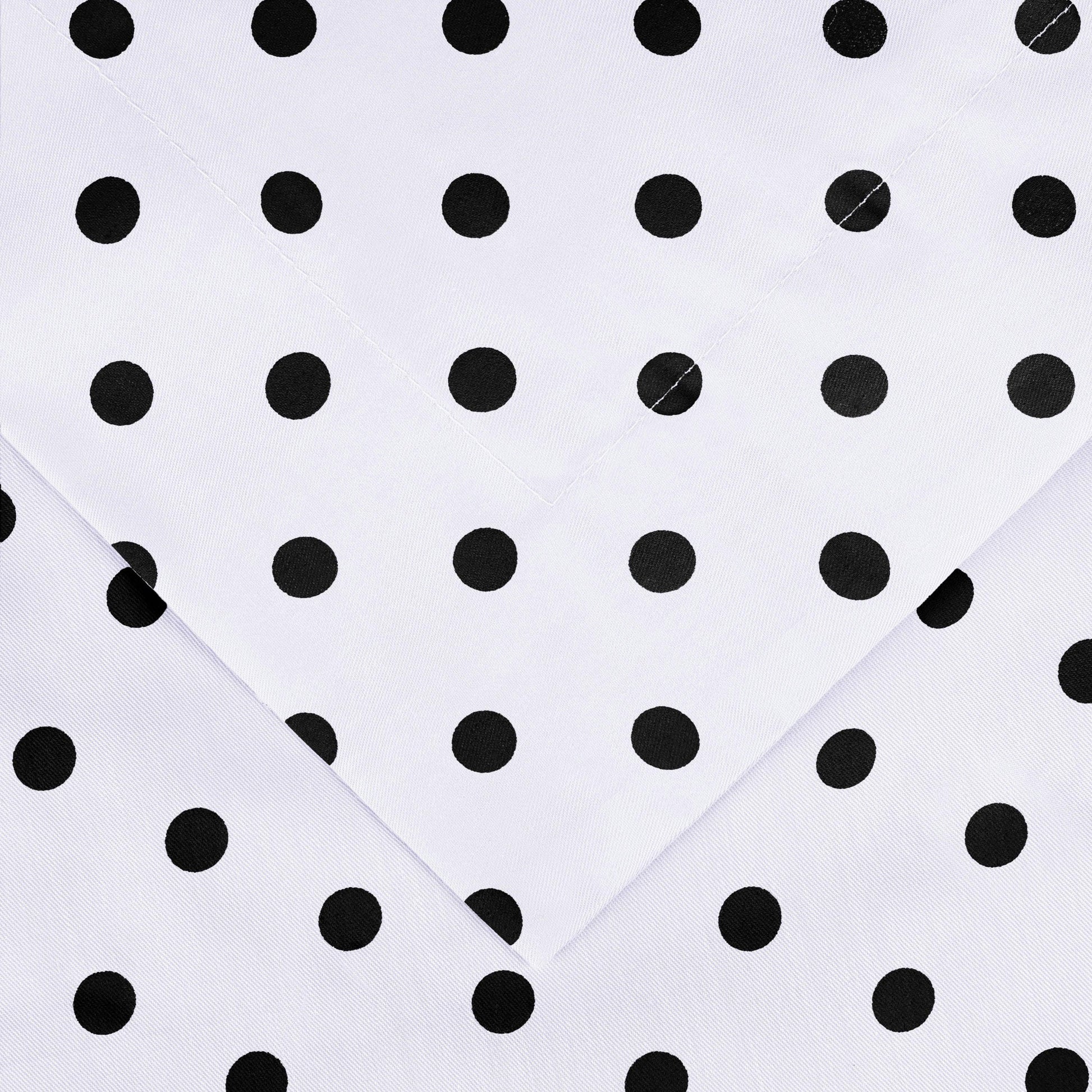Superior Cotton Blend Polka Dot Luxury Plush Duvet Cover Set - White