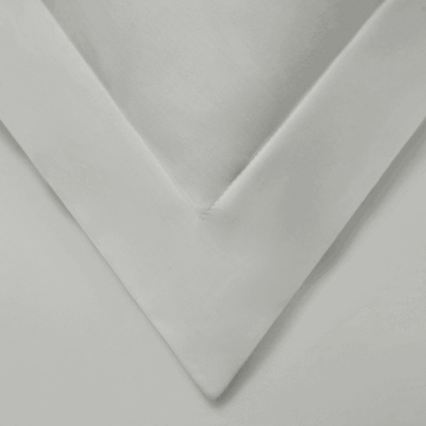 Superior Solid Cotton Blend Duvet Cover Set - Platinum