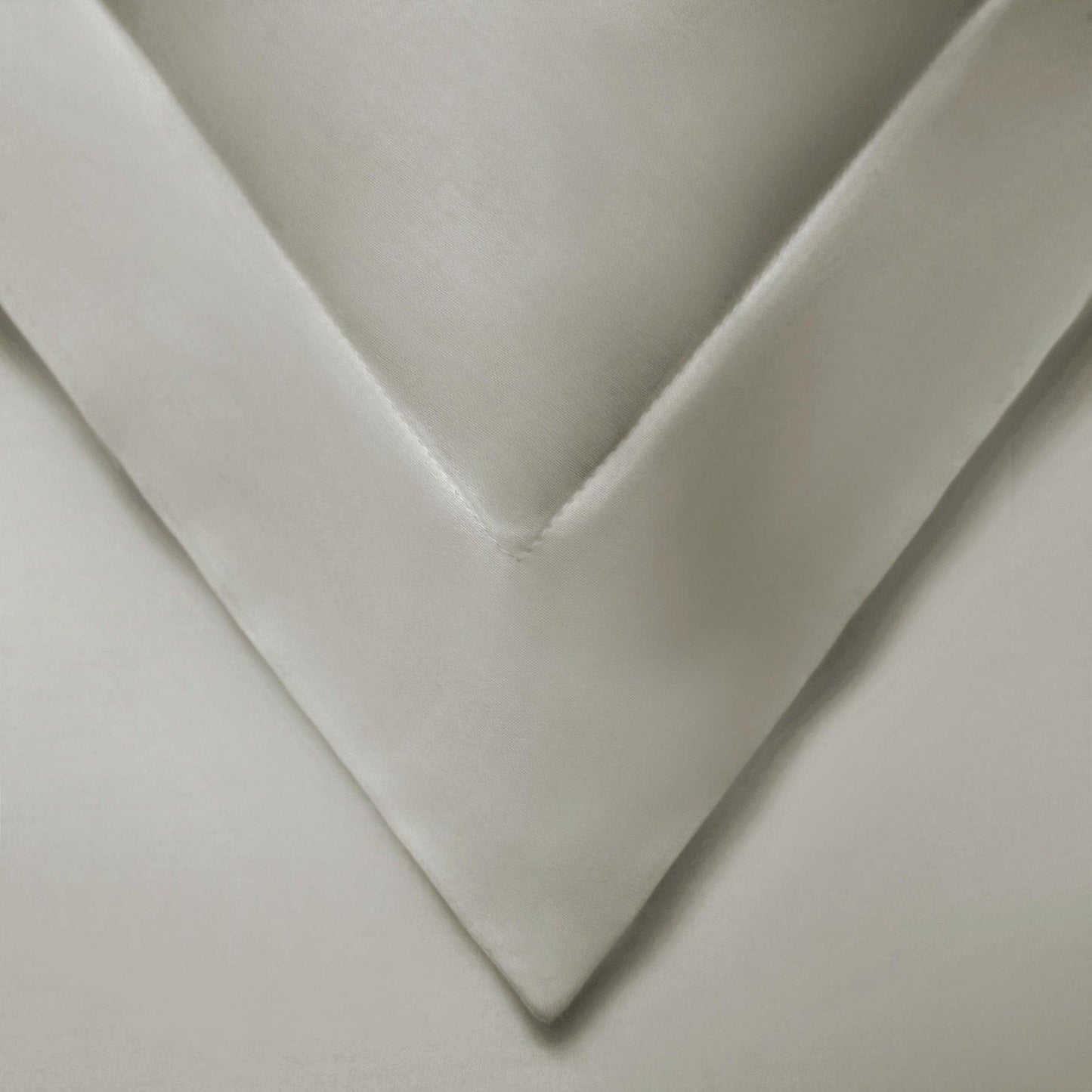 Superior Solid Cotton Blend Duvet Cover Set - Stone