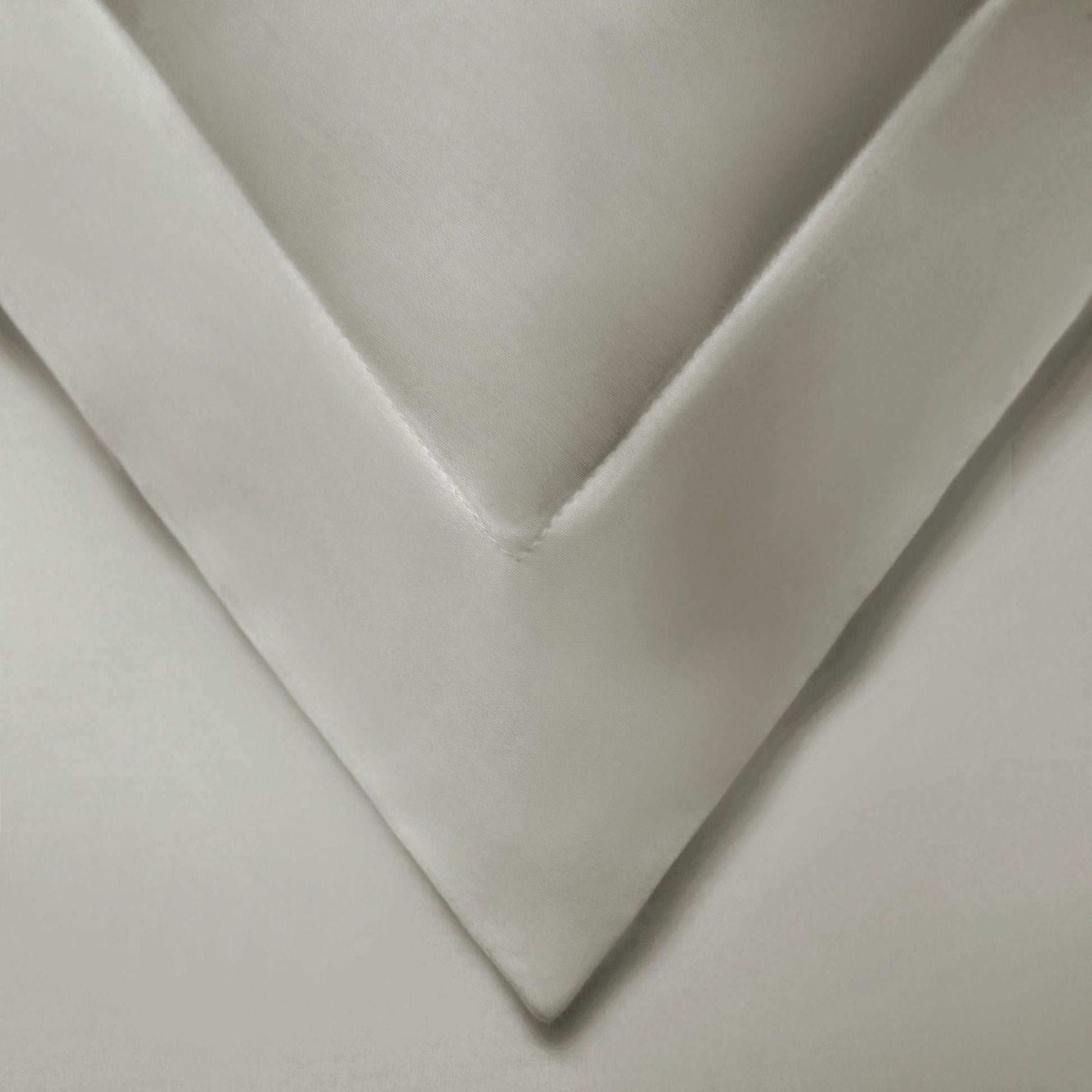 Superior Solid Cotton Blend Duvet Cover Set - Stone