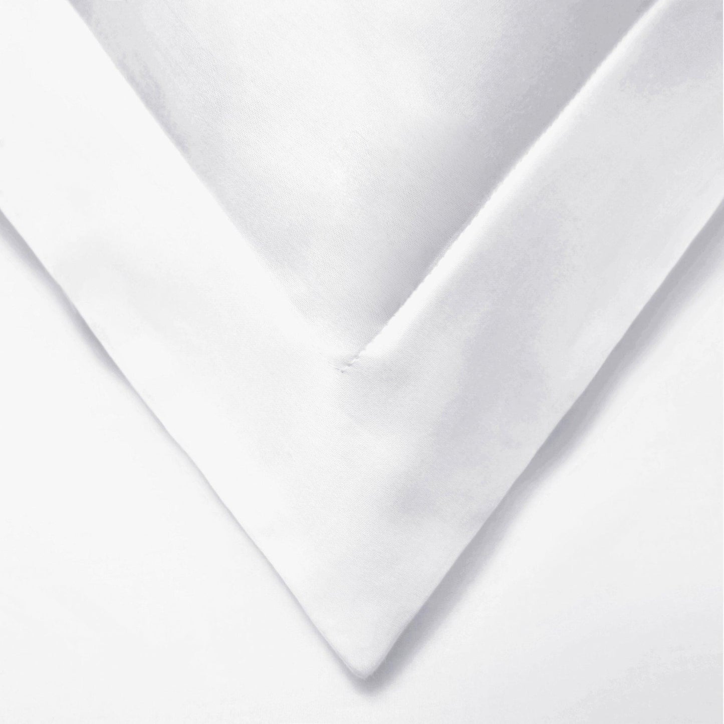 Superior Solid Cotton Blend Duvet Cover Set - White
