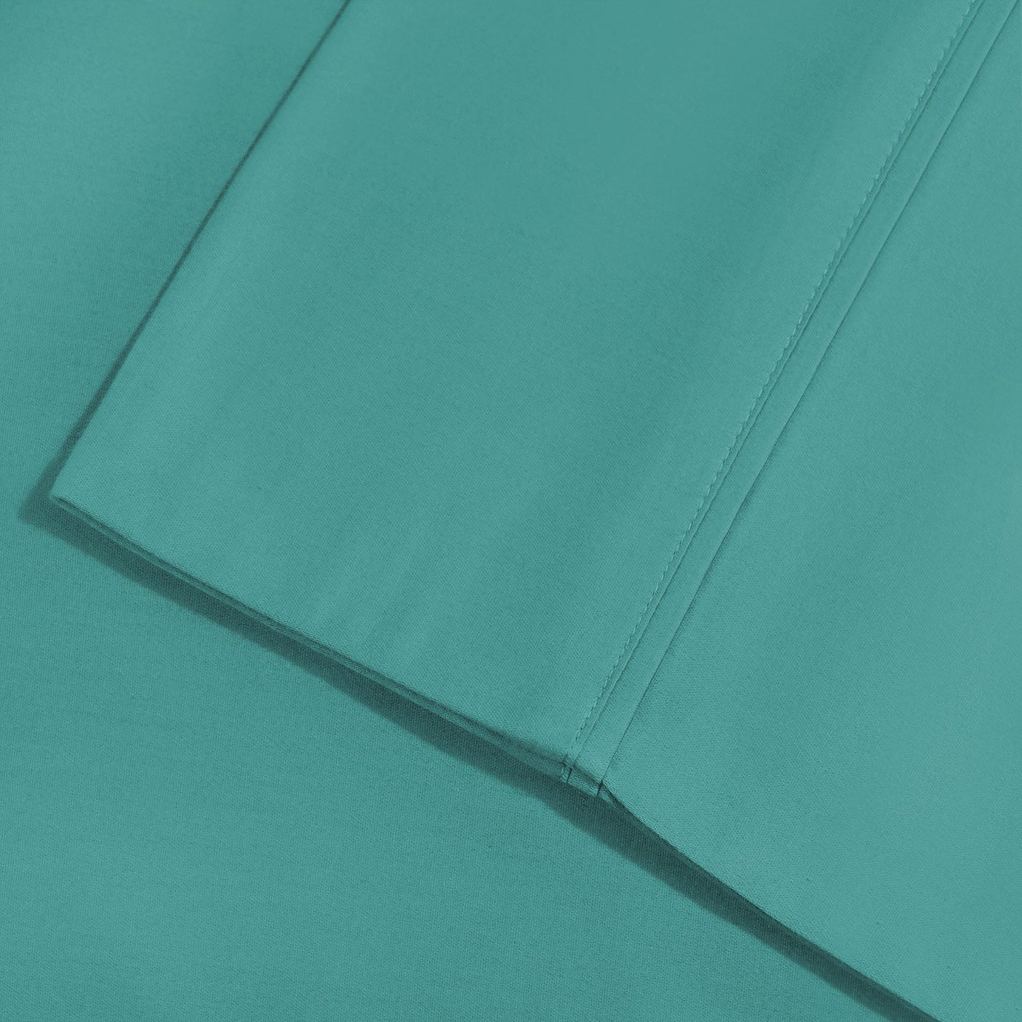 Superior Solid Cotton Blend Pillowcase Set - Teal