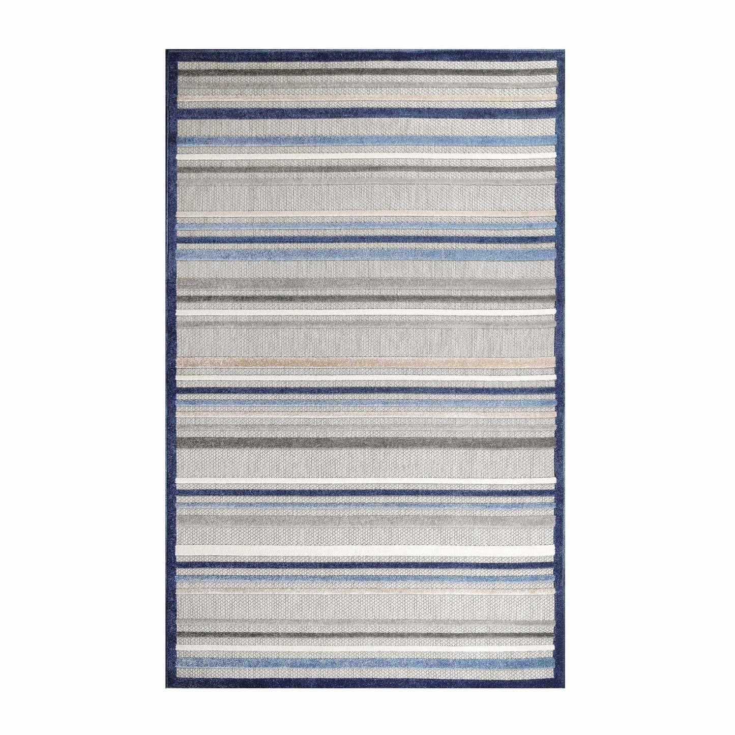 Eastyn Casual Stripe Geometric Indoor/Outdoor Area Rug