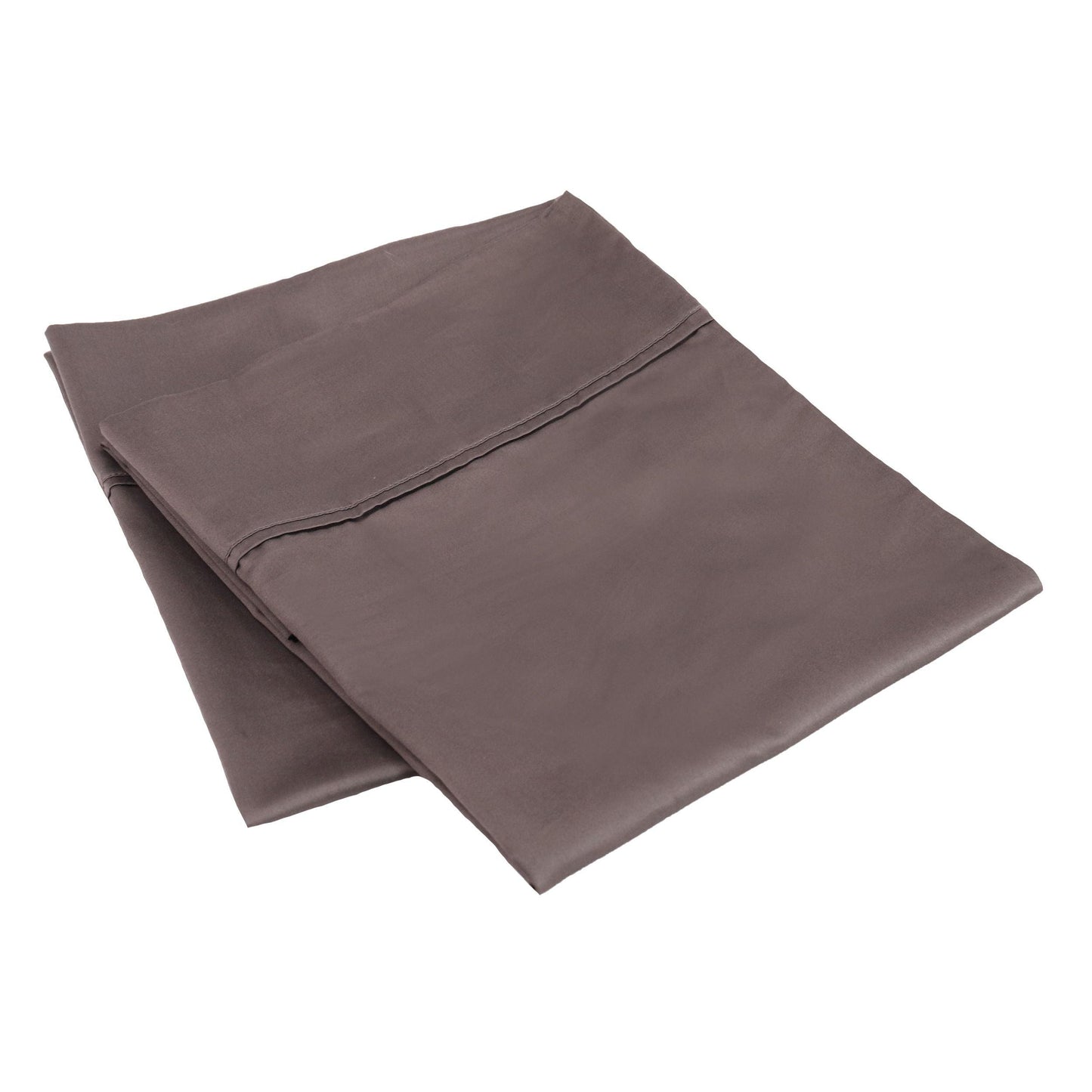 Wrinkle Resistant Egyptian Cotton 2-Piece Pillowcase Set - Mocha