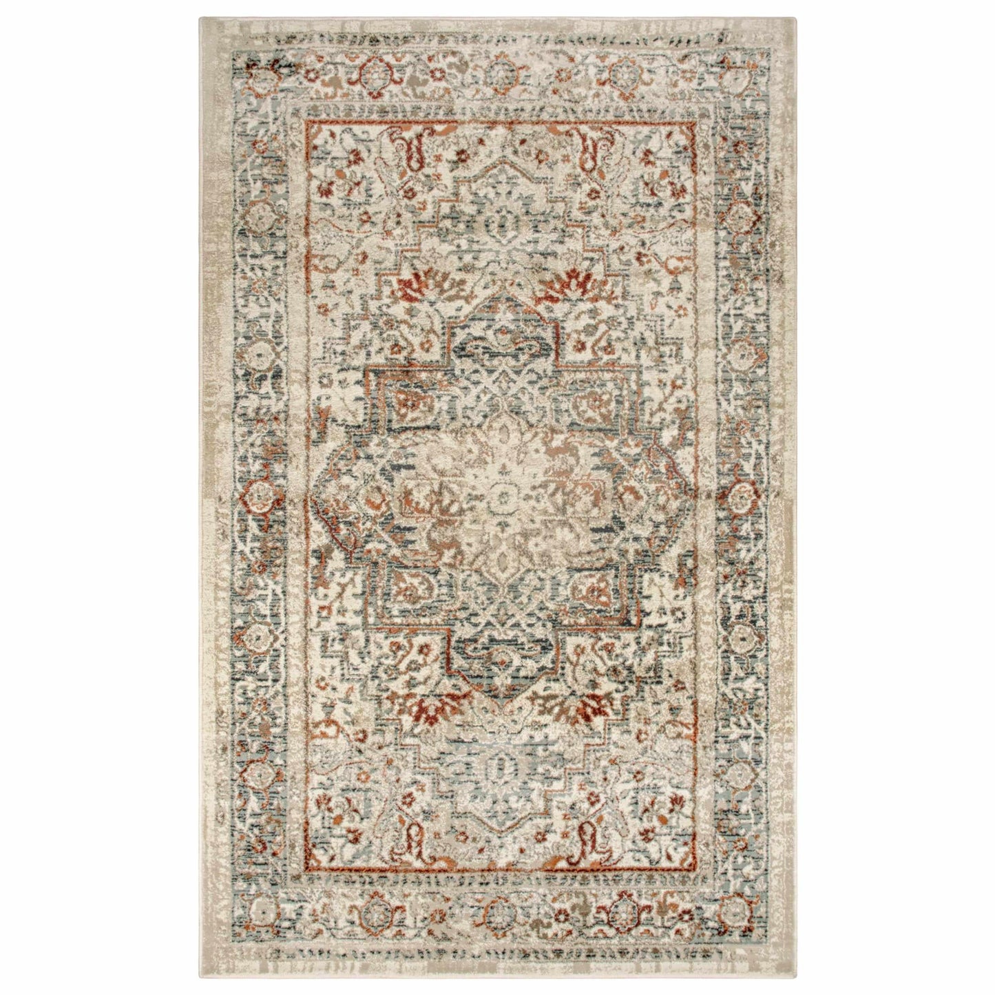 Lucida Distressed Medallion Area Rug