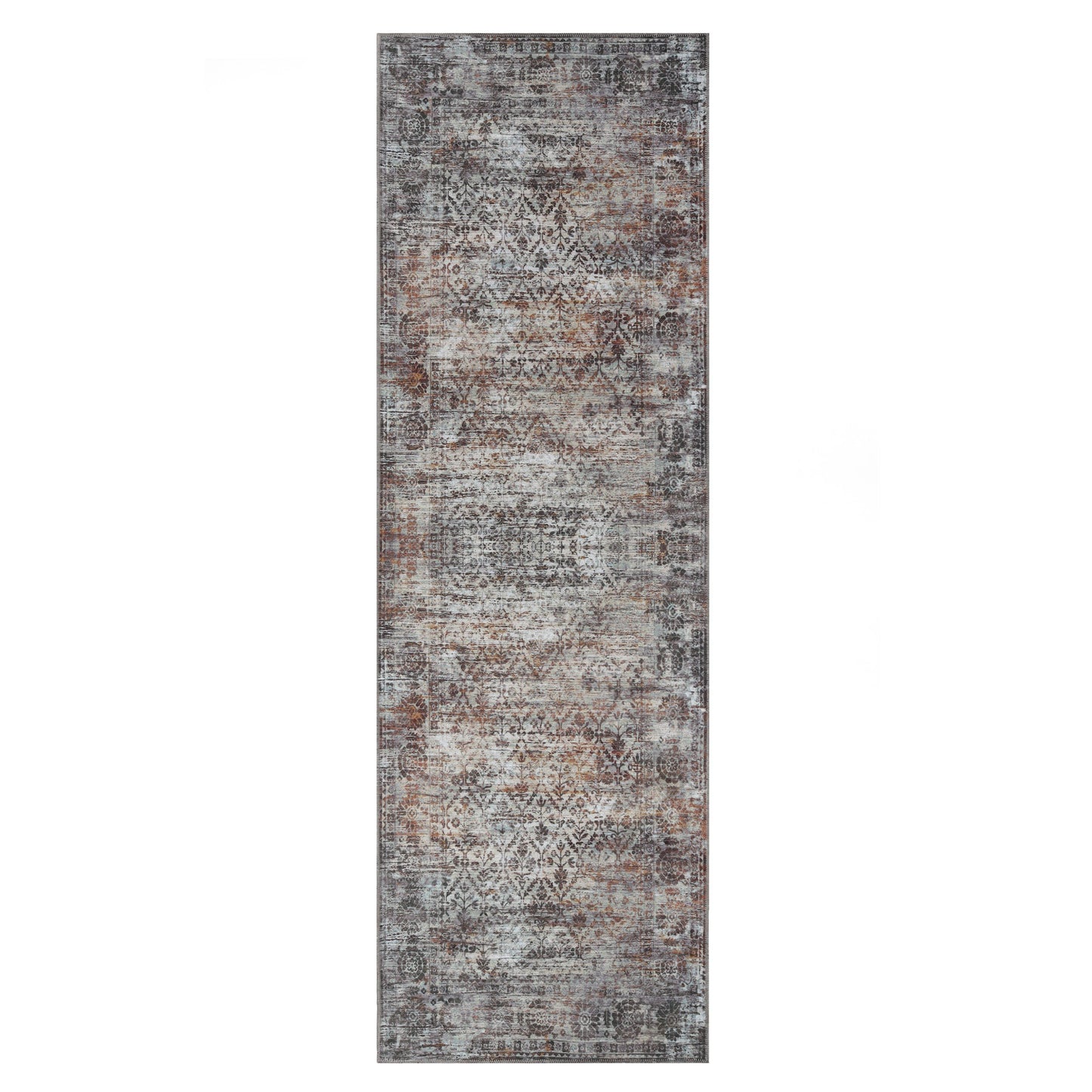 Macaw Diamond Lattice Non-Slip Washable Indoor Area Rug or Runner Rug