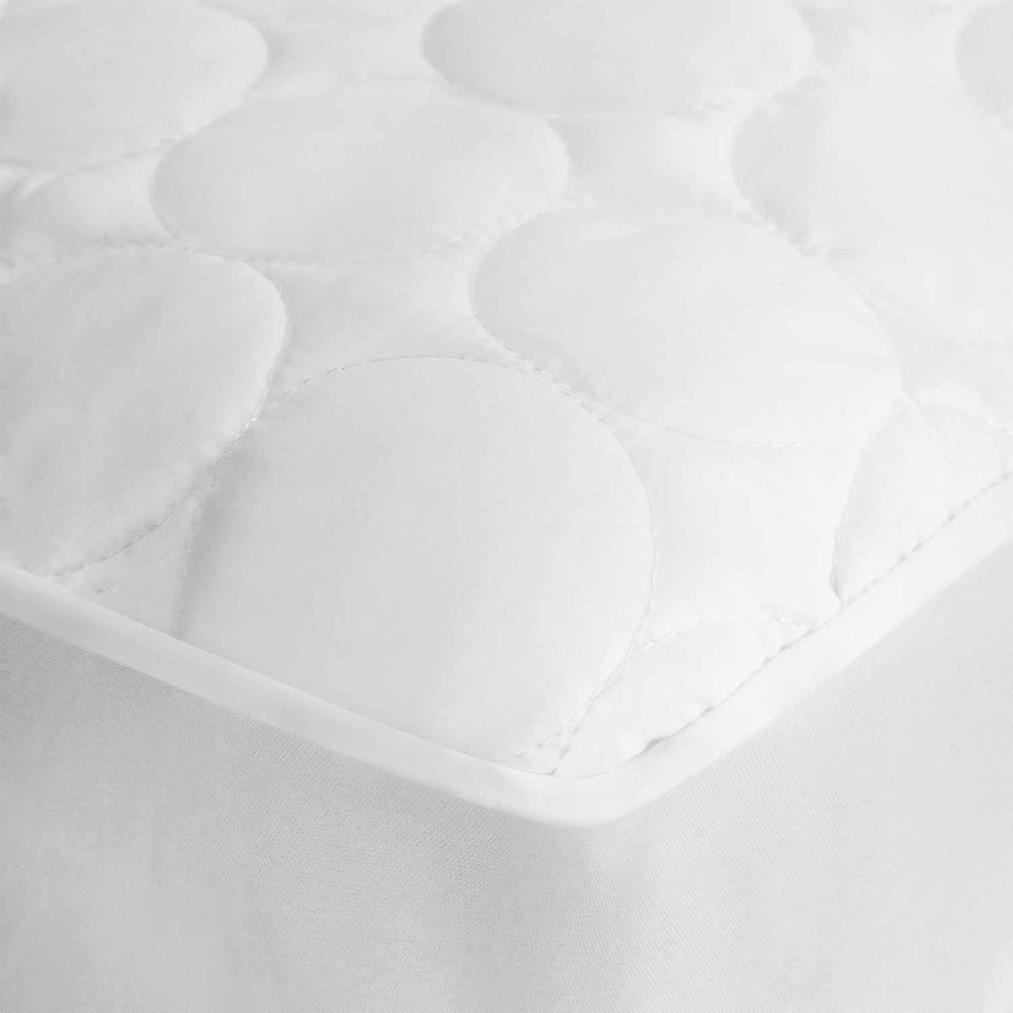 Quilted Down Alternative Microfiber Deep Pocket Mattress Pad - White
