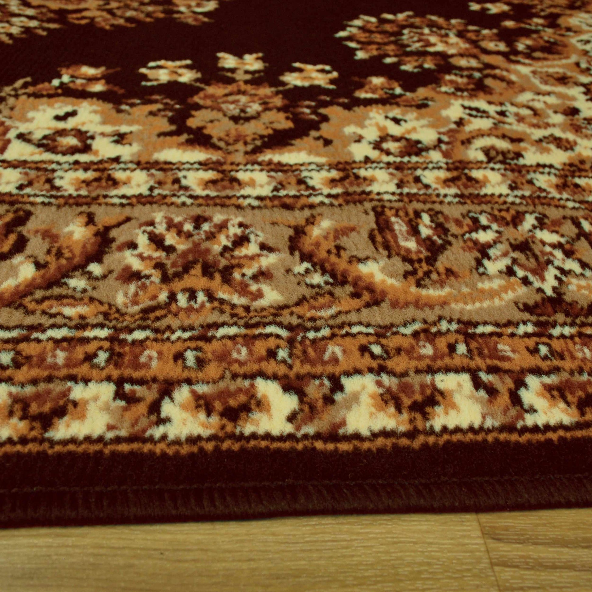 Superior Prescott Baroque Medallion Oriental Area Rug - Coffee